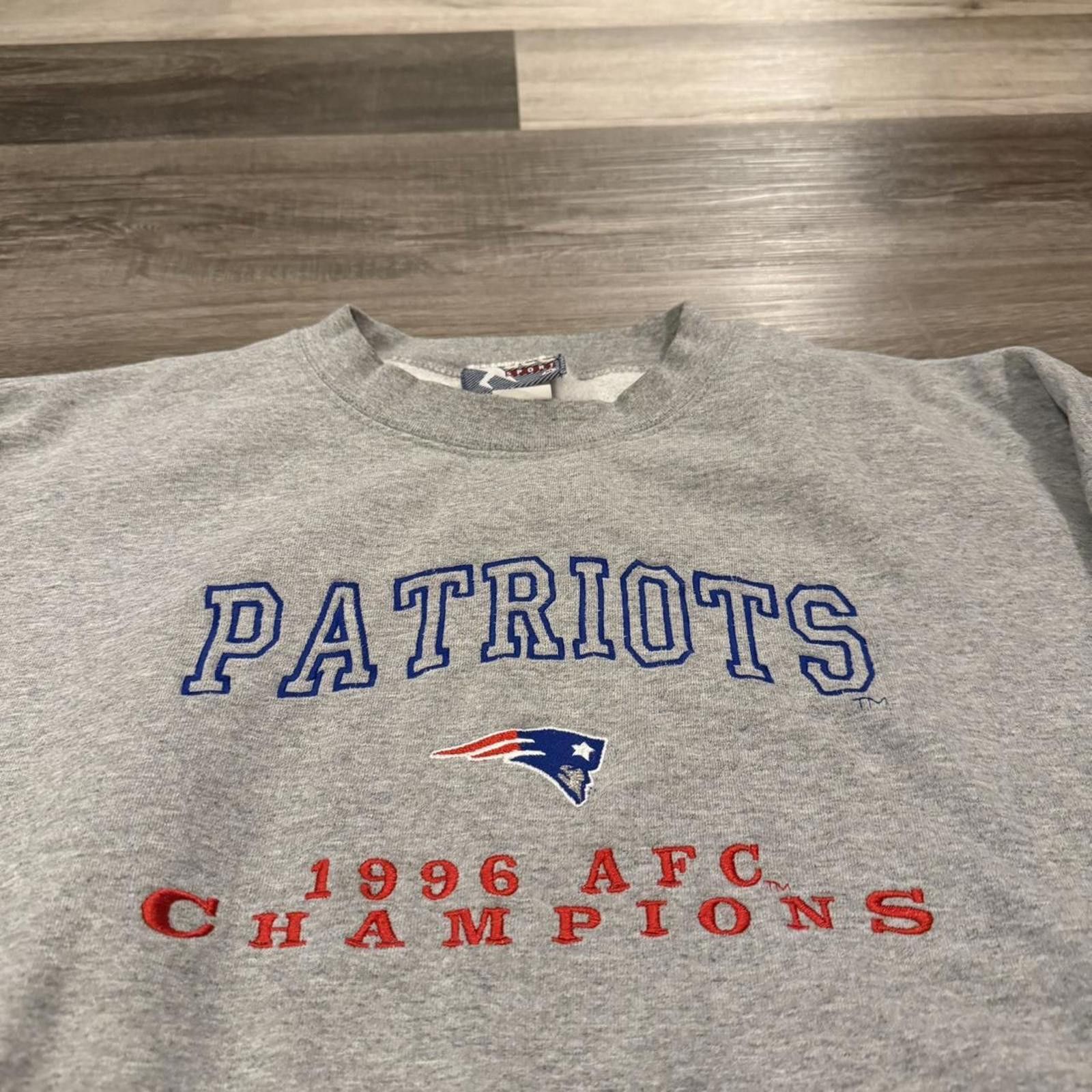 Lee vintage New England patriots AFC Champions sweatshirt XL 96 Size US XL / EU 56 / 4 - 2 Thumbnail