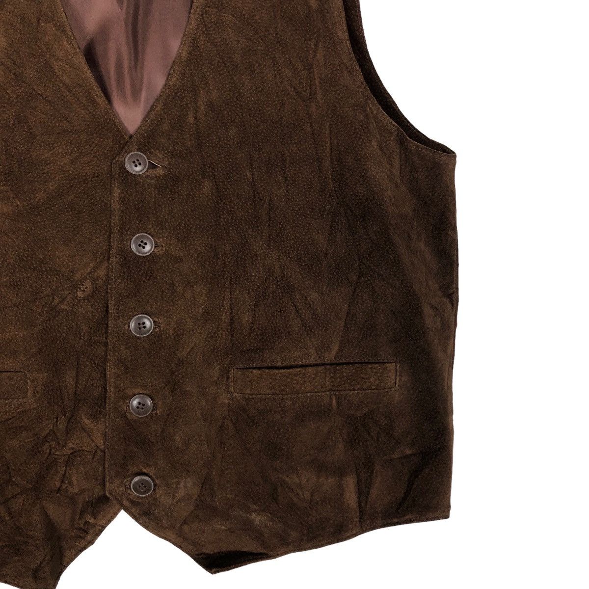 Japanese Brand 🔥Vintage Leather Vest Biker Uniqlo Japan Issey Miyake Size US XL / EU 56 / 4 - 5 Thumbnail