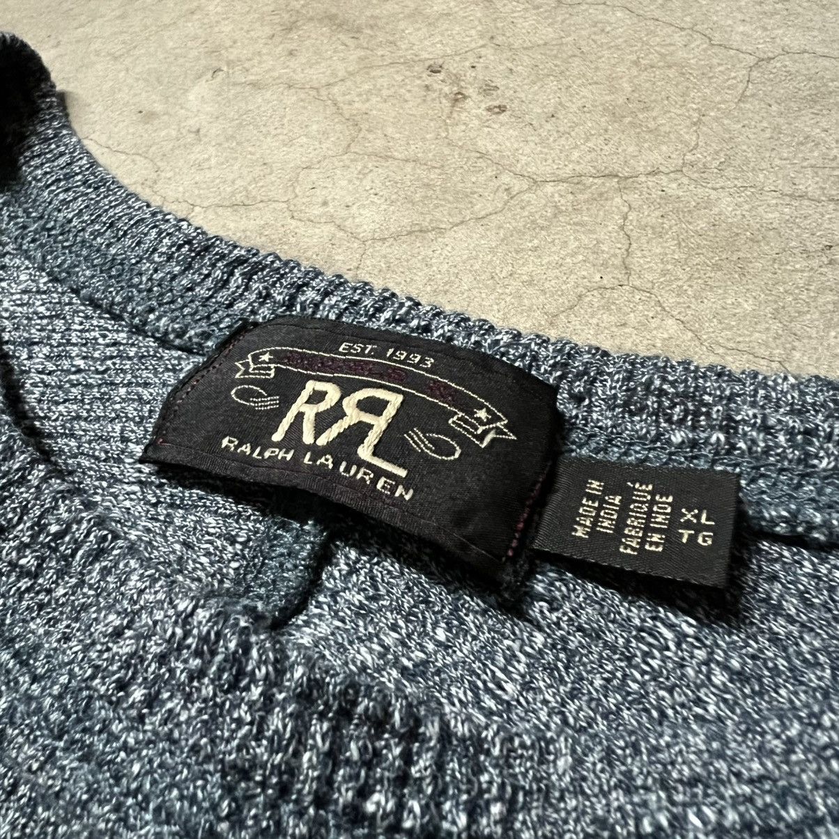 Polo Ralph Lauren × RRL Ralph Lauren × Ralph Lauren Polo Ralph Lauren RRL Waffle Thermal Long-Sleeve Knit Shirt Size US XL / EU 56 / 4 - 7 Thumbnail