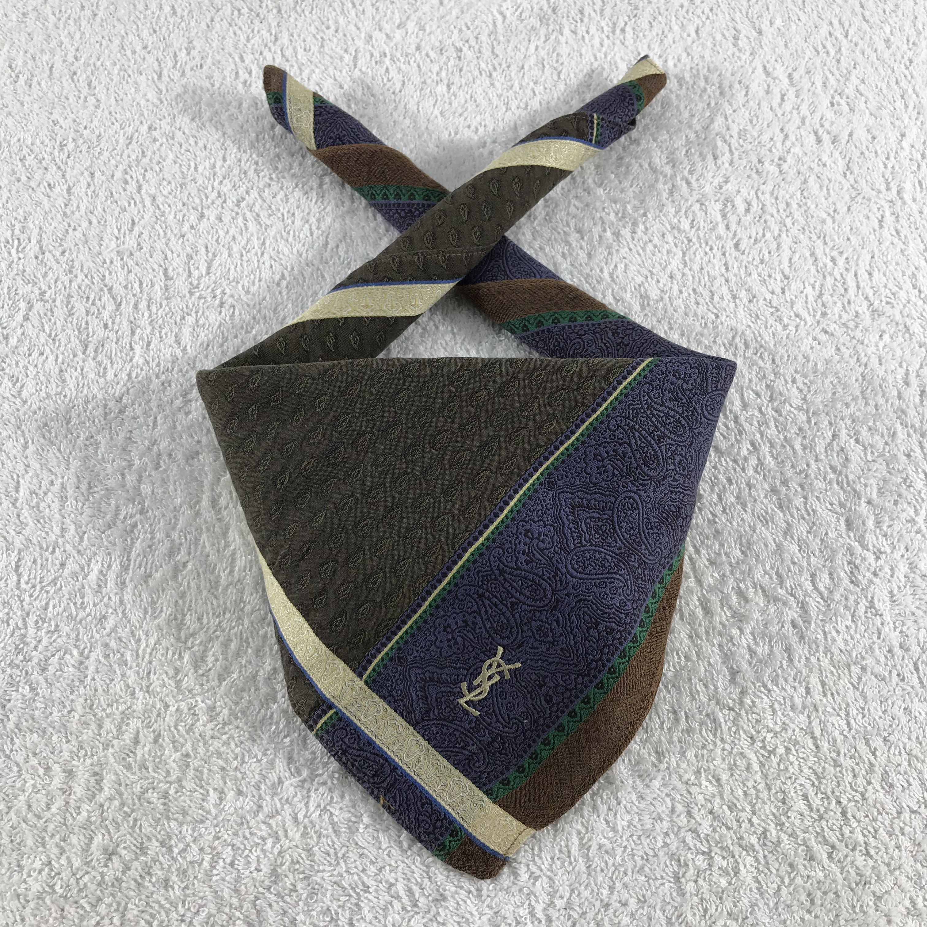 Vintage × Yves Saint Laurent Yves Saint Laurent Bandana / Handkerchief /Neckerchief -S312 Size ONE SIZE - 3 Thumbnail