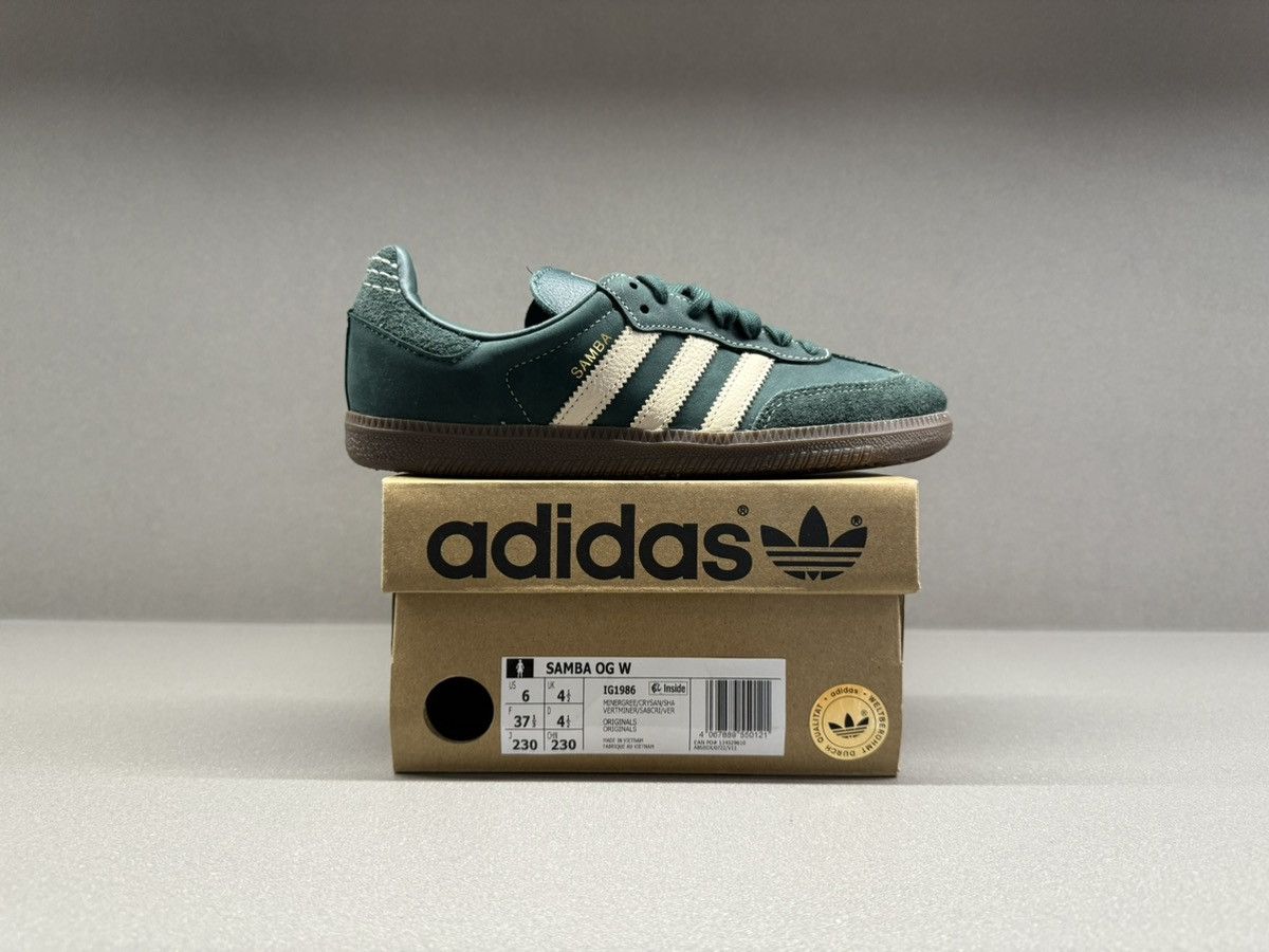 Adidas Adidas Samba OG Mineral Green Crystal Sand Women’s Size US 6 / IT 36 - 4 Thumbnail