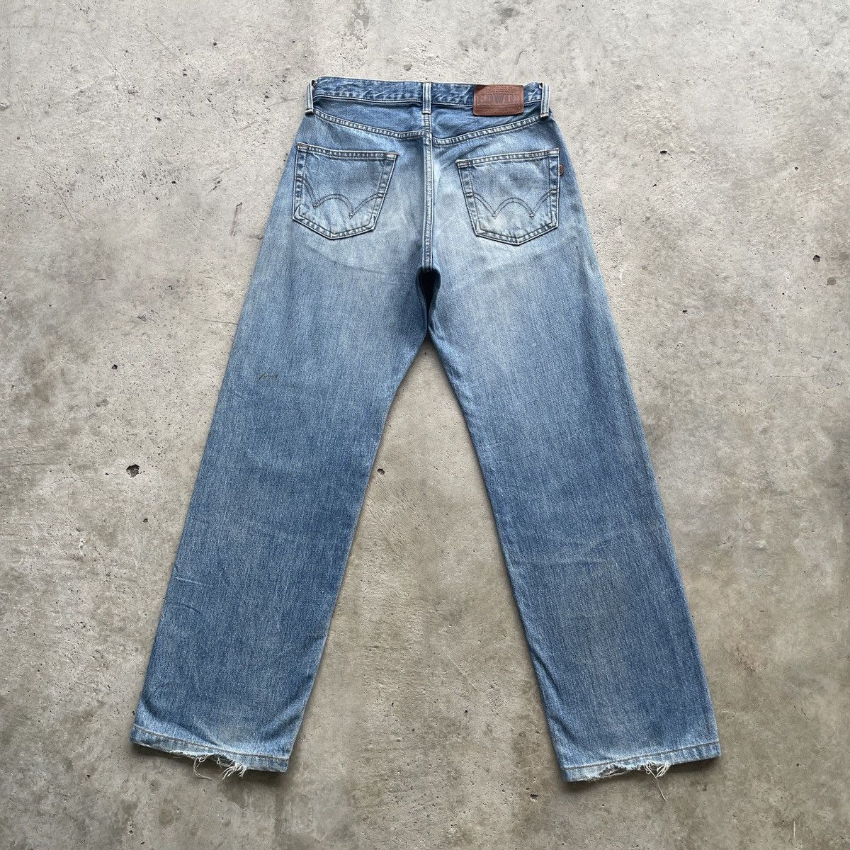 Edwin Vintage Edwin 503 Baggy Jeans Faded Denim Pants W28x28.5 Size US 28 / EU 44 - 11 Thumbnail