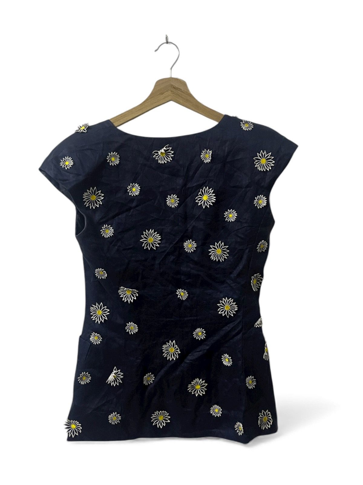 Christian Dior Monsieur Christian Dior Tank Top Sleeveless Shirt Embroidered Flora Size XS / US 0-2 / IT 36-38 - 5 Thumbnail