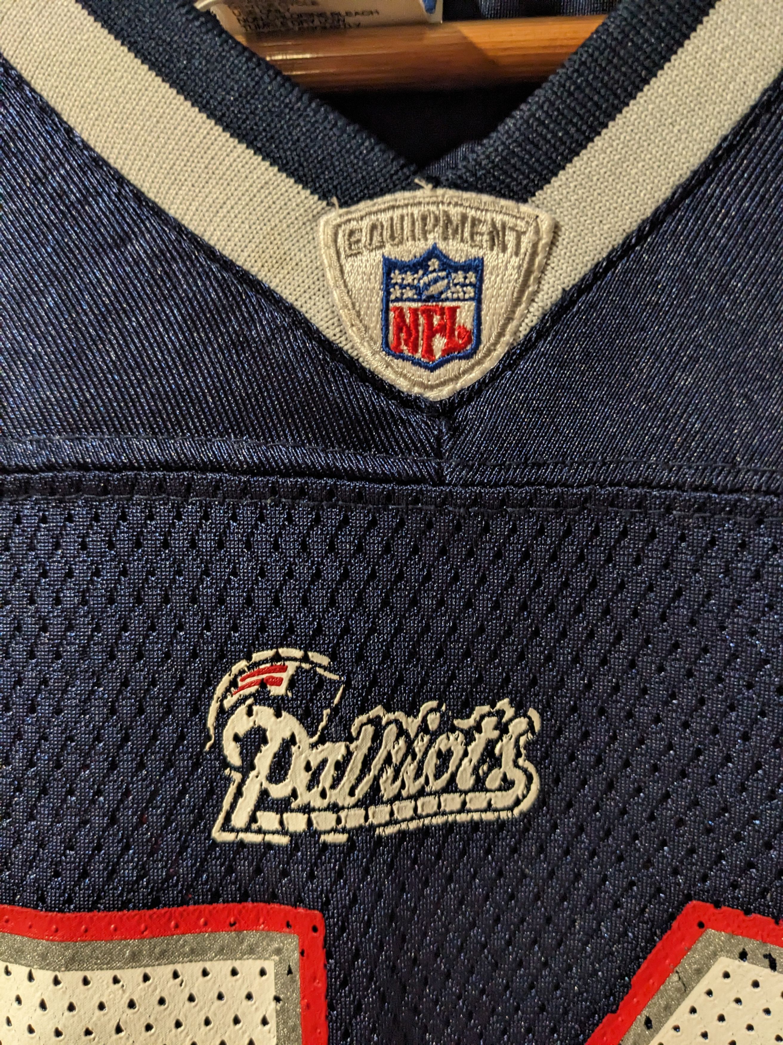 NFL × Vintage Vintage Y2K New England Patriots Bruschi Kids Medium Jersey Size US M / EU 48-50 / 2 - 6 Thumbnail
