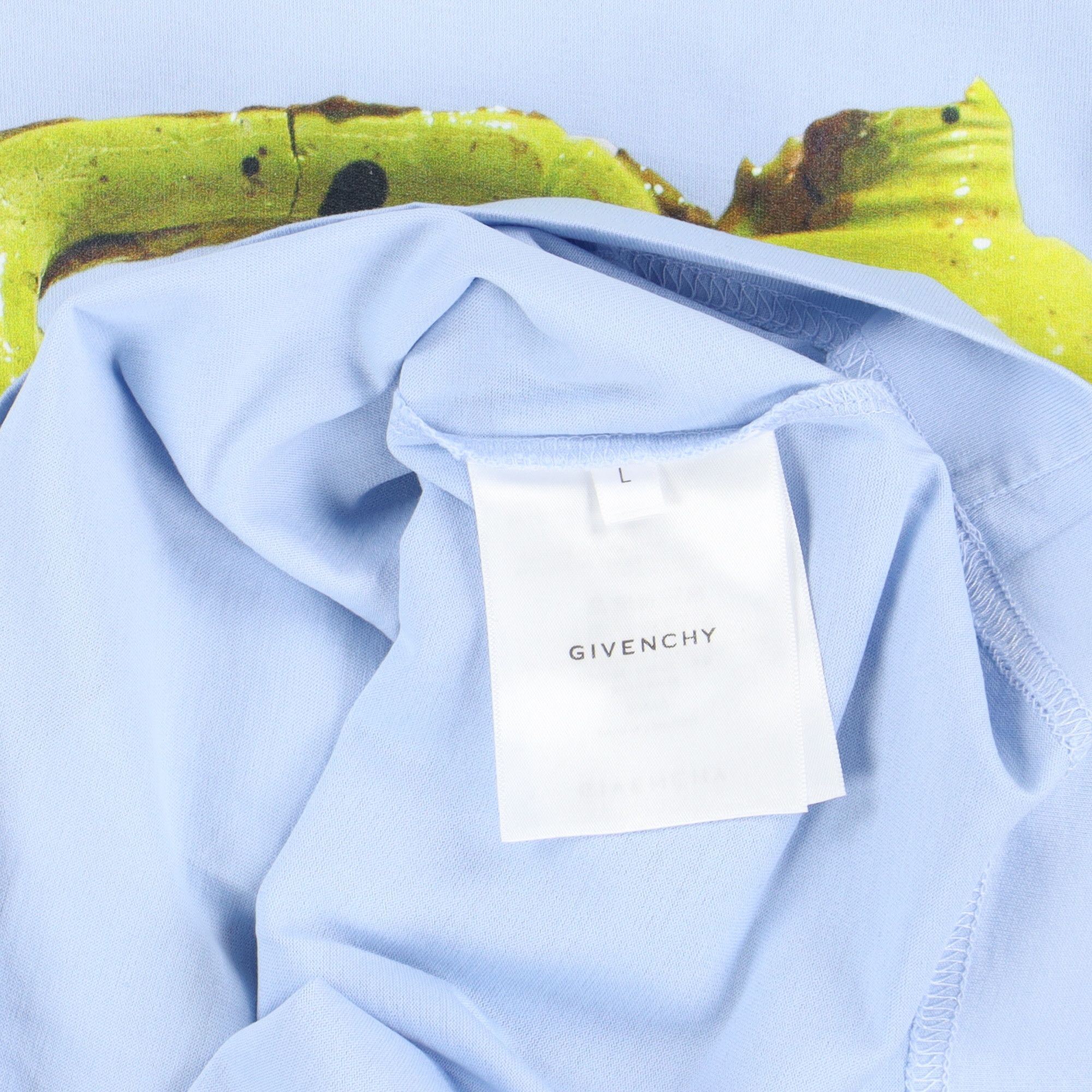 Givenchy x Josh Smith Blue Jerry Can Embroidered Logo T-Shirt Size L / US 10 / IT 46 - 6 Thumbnail