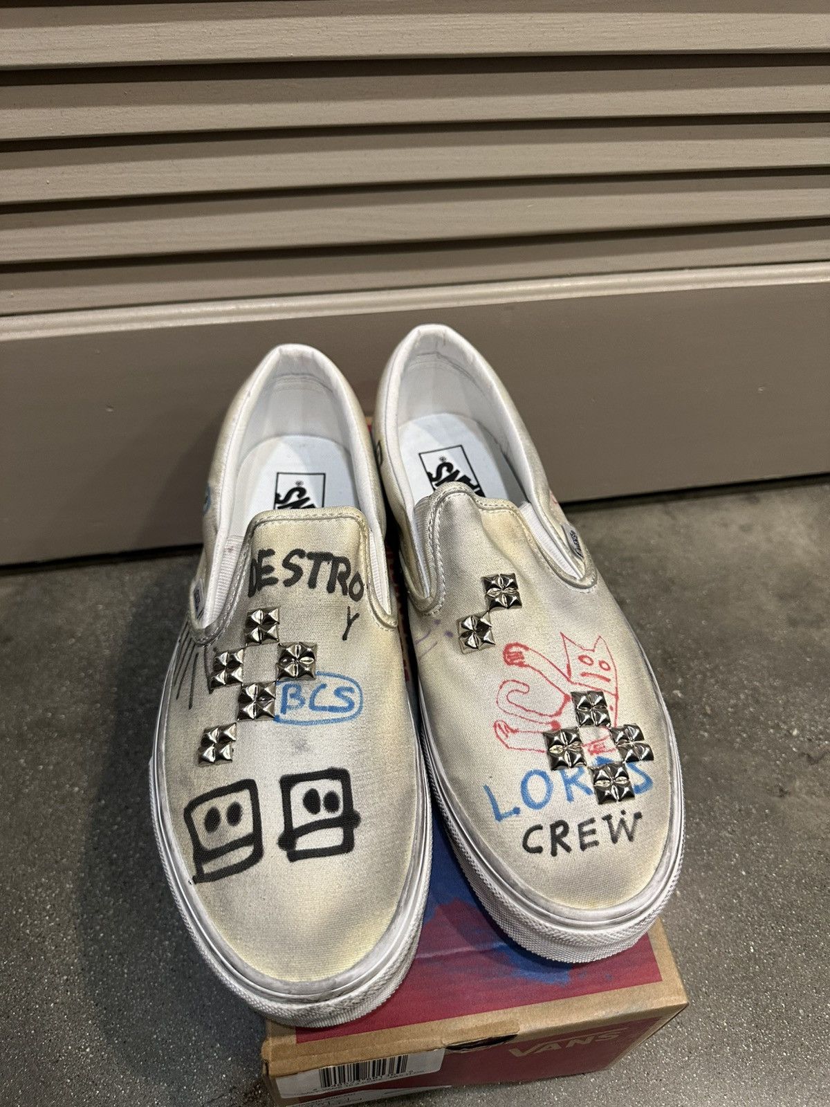 Paly Hollywood Paly x Vans 1/1 Hand Drawn Slip On Vans 10 Size US 10 / EU 43 - 1 Thumbnail