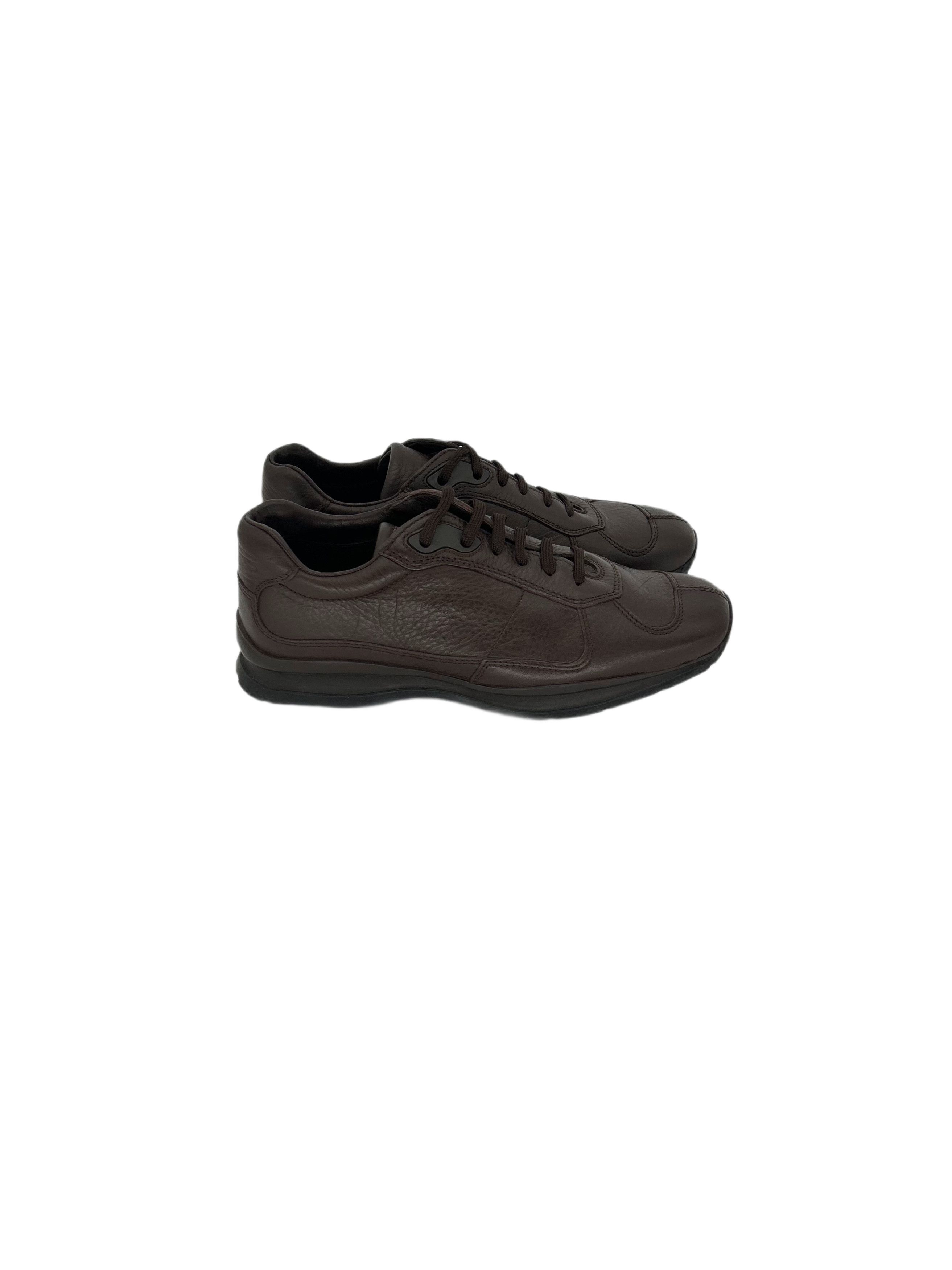 Prada Prada Linea Rossa Brown Hybrid Trainer / Shoe Size US 6 / EU 39 - 2 Thumbnail