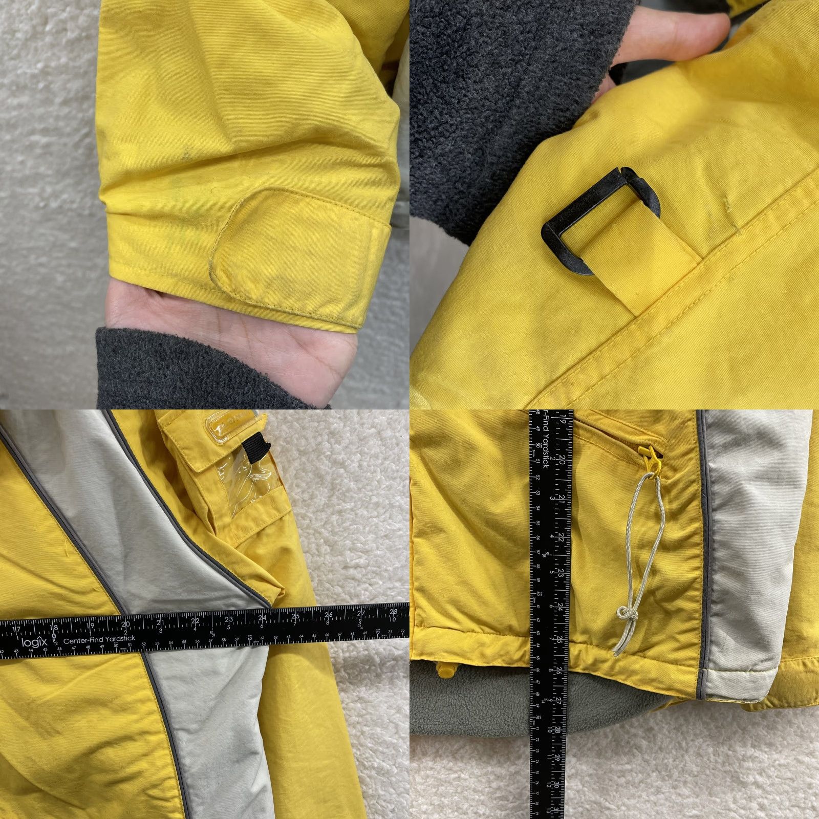 Vintage VINTAGE Old Navy Rain Jacket Coat XL Mens Yellow Nylon Fleece Lined Sporty Size US XL / EU 56 / 4 - 8 Thumbnail