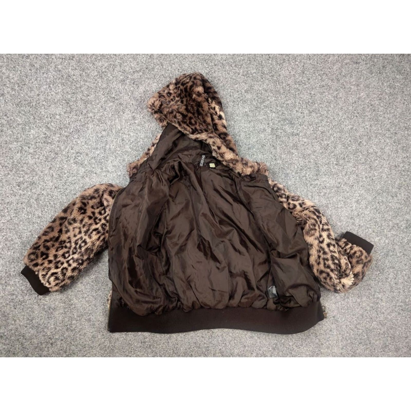 Vintage Vintage Y2K Leopard Hysteric Glamour Faux Fur Hooded Jacket Opium Size S / US 4 / IT 40 - 7 Thumbnail
