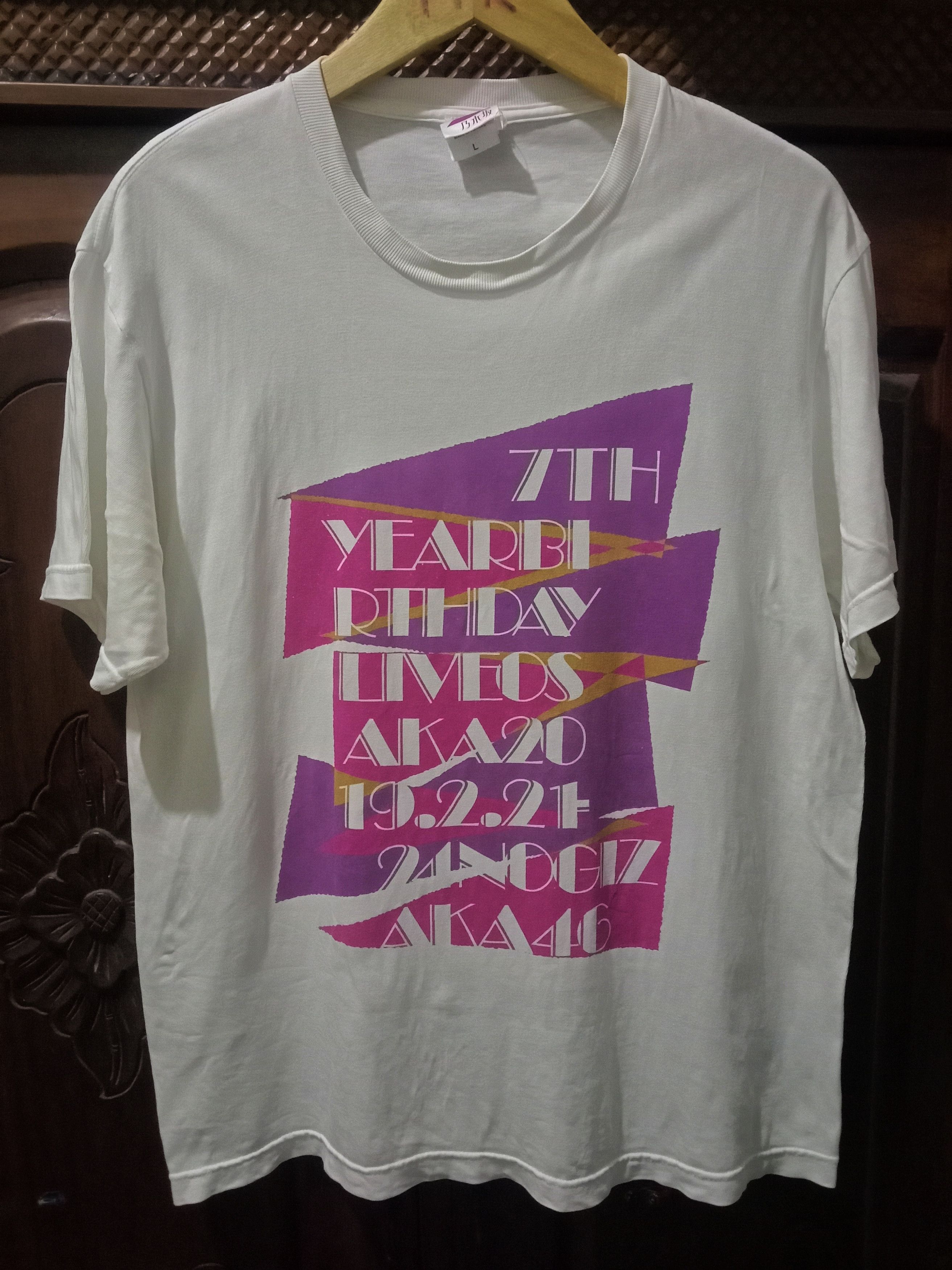 Japanese Brand T-shirt Nogizaka46 7th Birthday Live Original Size L Size US L / EU 52-54 / 3 - 1 Thumbnail