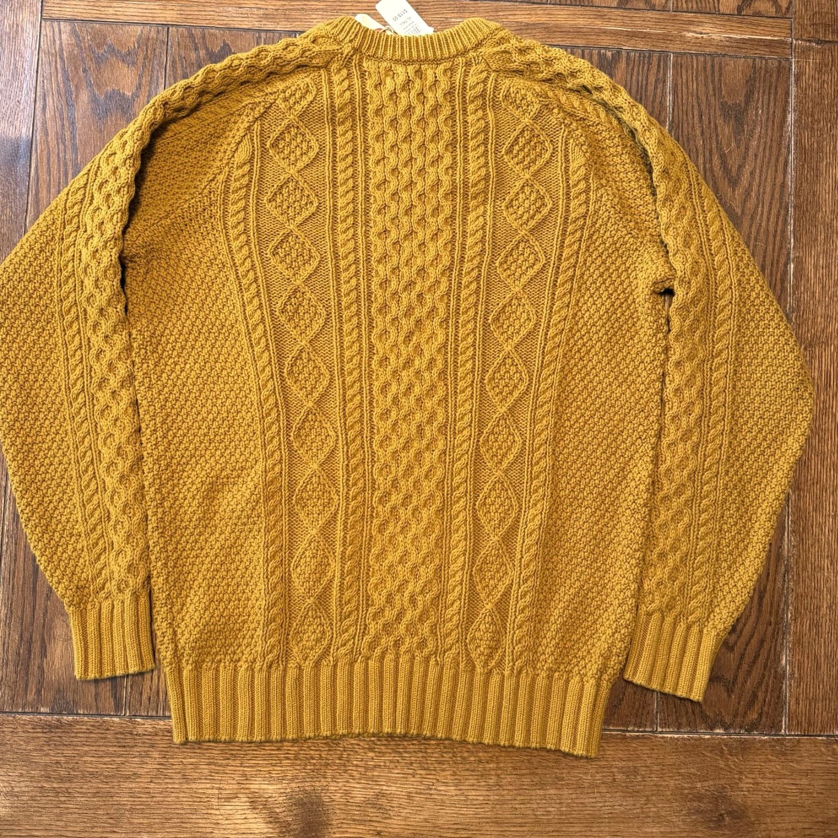 Vintage LL Bean Signature Cotton Fisherman Sweater XL Tall Brassy Olive New Men Size US XL / EU 56 / 4 - 5 Thumbnail