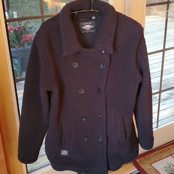 Harley Davidson Harley-Davidson Fleece Button Down Sz. XL Bomber Jacket Size XL / US 12-14 / IT 48-50 - 1 Thumbnail