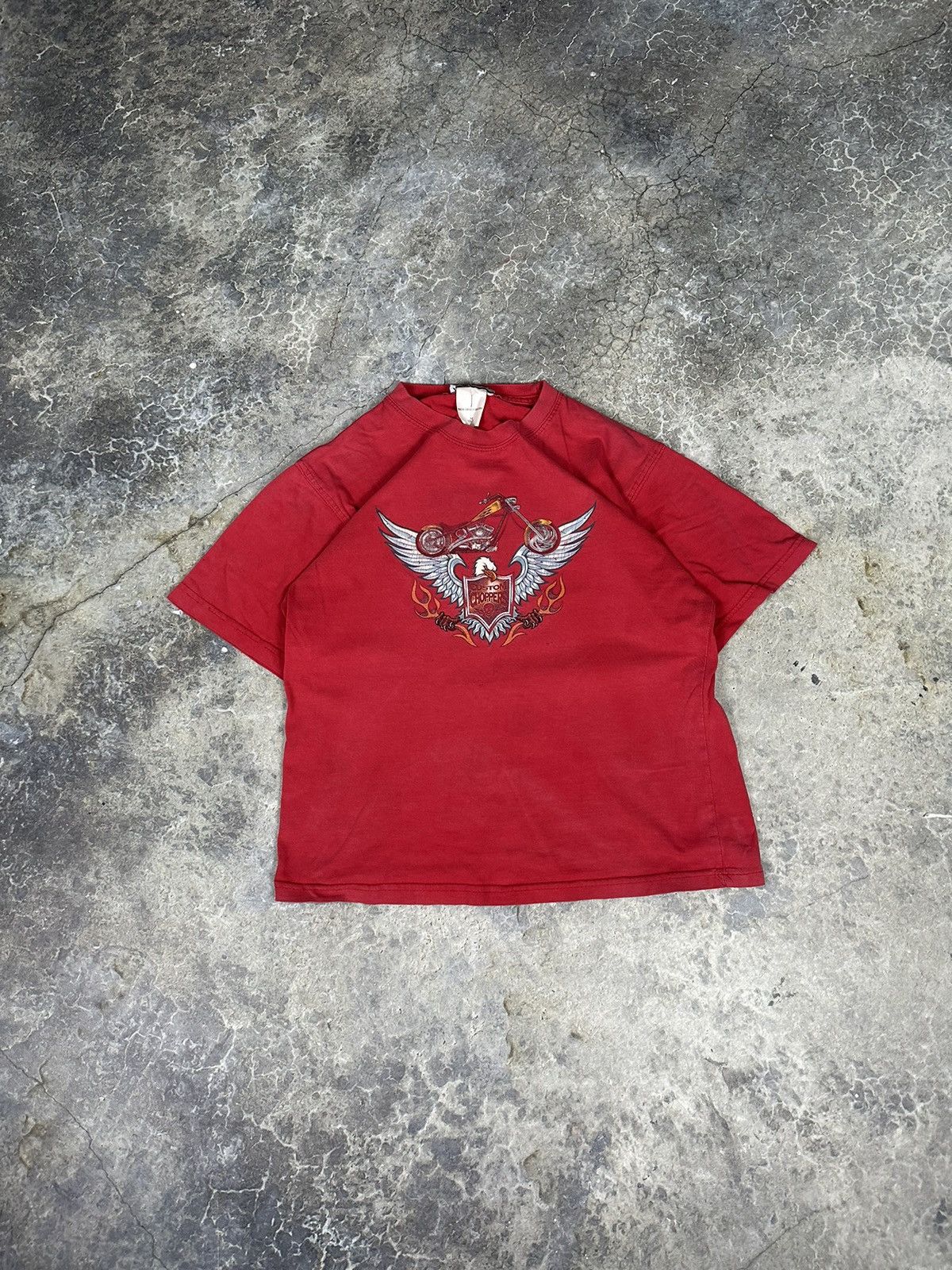 Vintage Vintage Cropped Baby Custom Choppers Tee Size US M / EU 48-50 / 2 - 1 Thumbnail