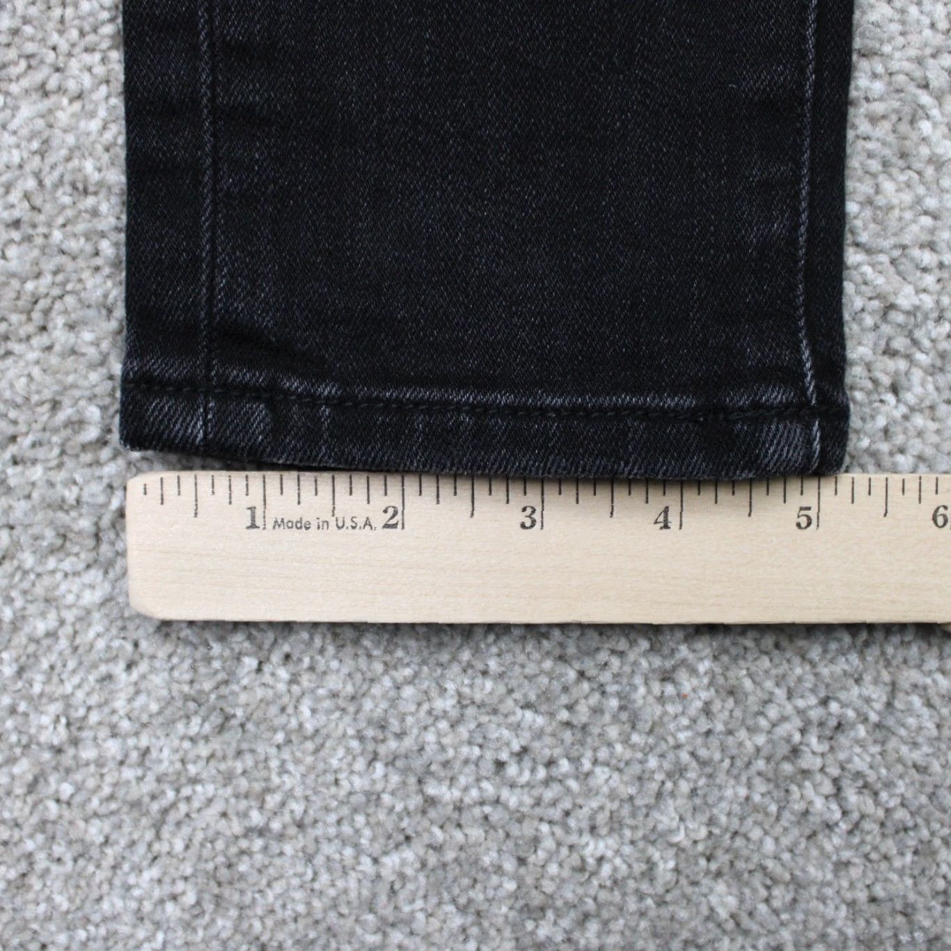 MNML MNML Jeans Mens 29x32 Black Distressed Cotton Stretch Straight 5-Pocket Denim Size US 29 - 4 Thumbnail