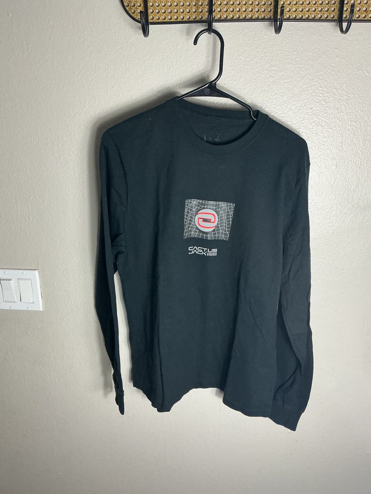 Nike Travis Scott x Nike Long Sleeve Shirt Cactus Jack Black XS Size US XS / EU 42 / 0 - 1 Thumbnail
