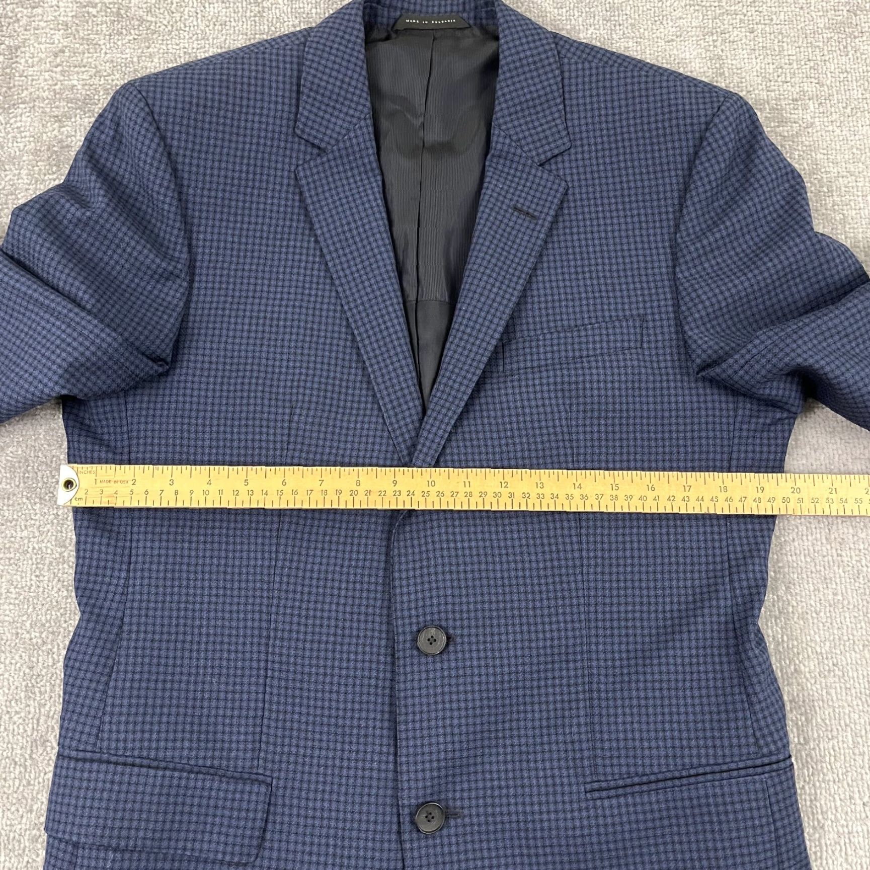 Hugo Boss HUGO BOSS Blazer Mens Size 40 Wool Plaid Multicolor Jacket Size 40R - 7 Thumbnail