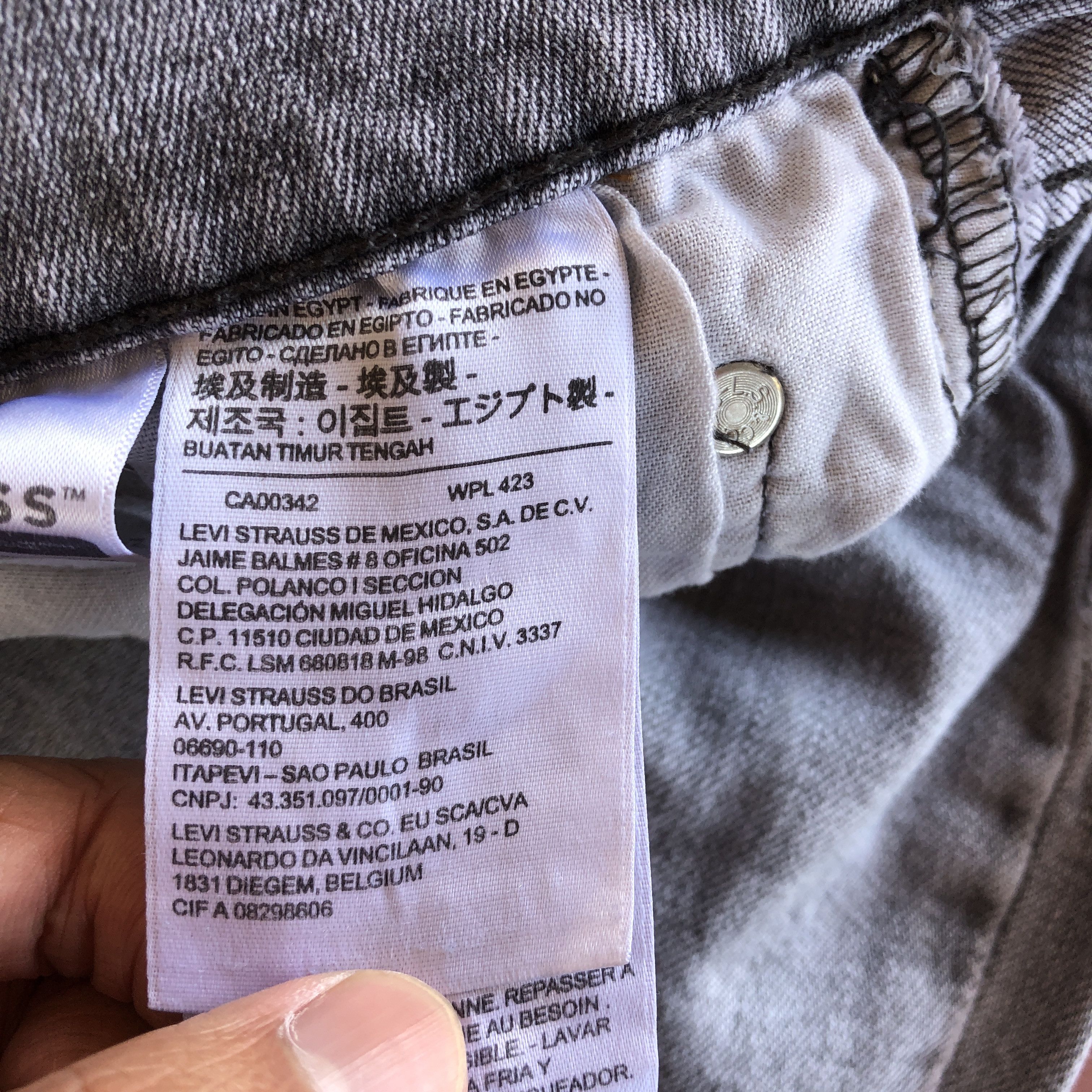 Vintage Levis 511 Faded Black Jeans Levi's Ash Gray Denim