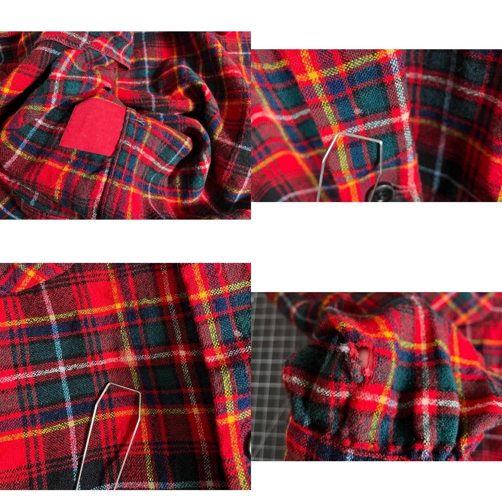 Pendleton VINTAGE Pendleton Board Shirt Wool Red Plaid 70s 60s 70s Grunge Button-Up Collar Loop Collar Large Mens Wool Flannel Casual Workwear Size US L / EU 52-54 / 3 - 8 Thumbnail