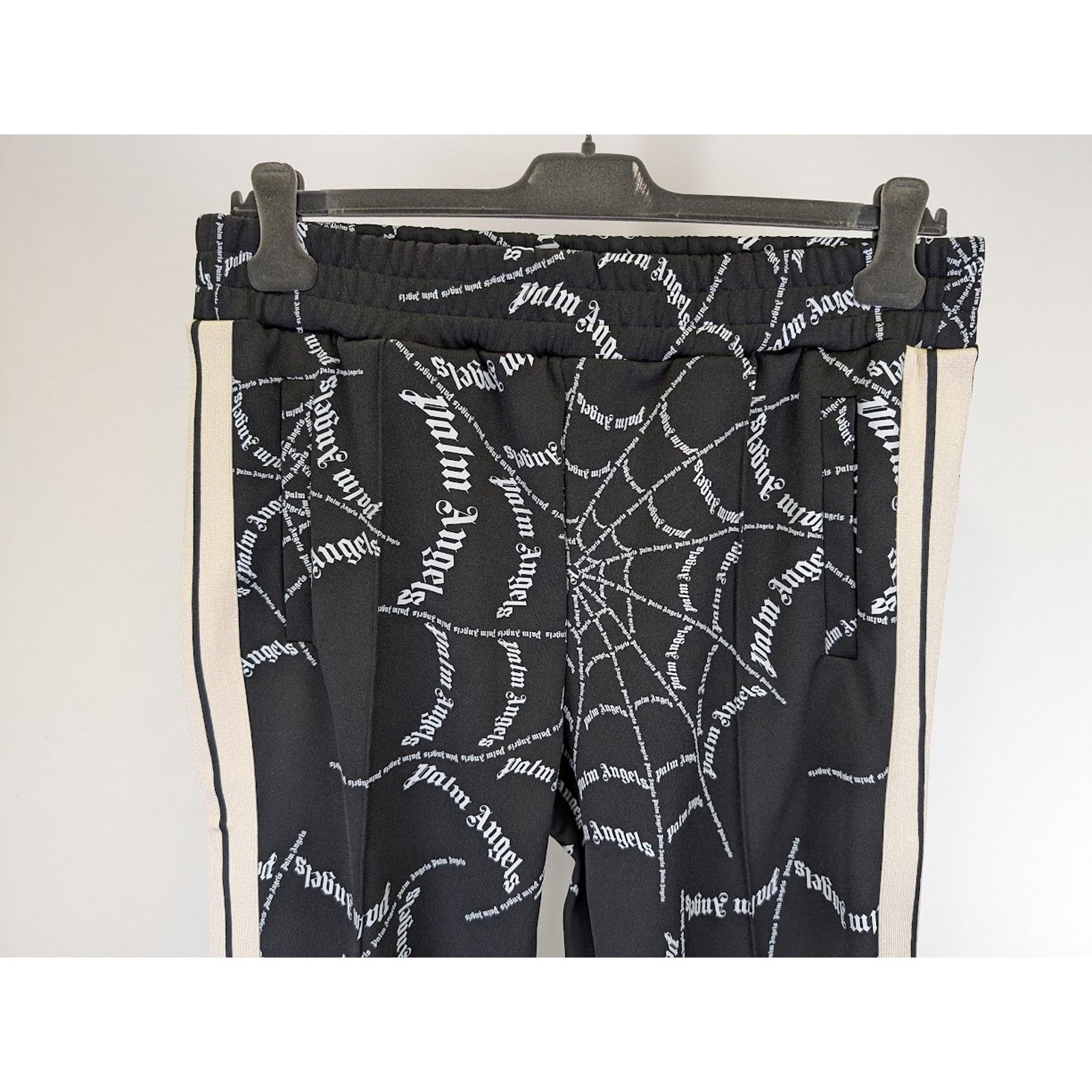 Palm Angels o1rshd1 Spider Web Classic Track Pant in Black Off White XXL Size US 38 / EU 54 - 8 Thumbnail