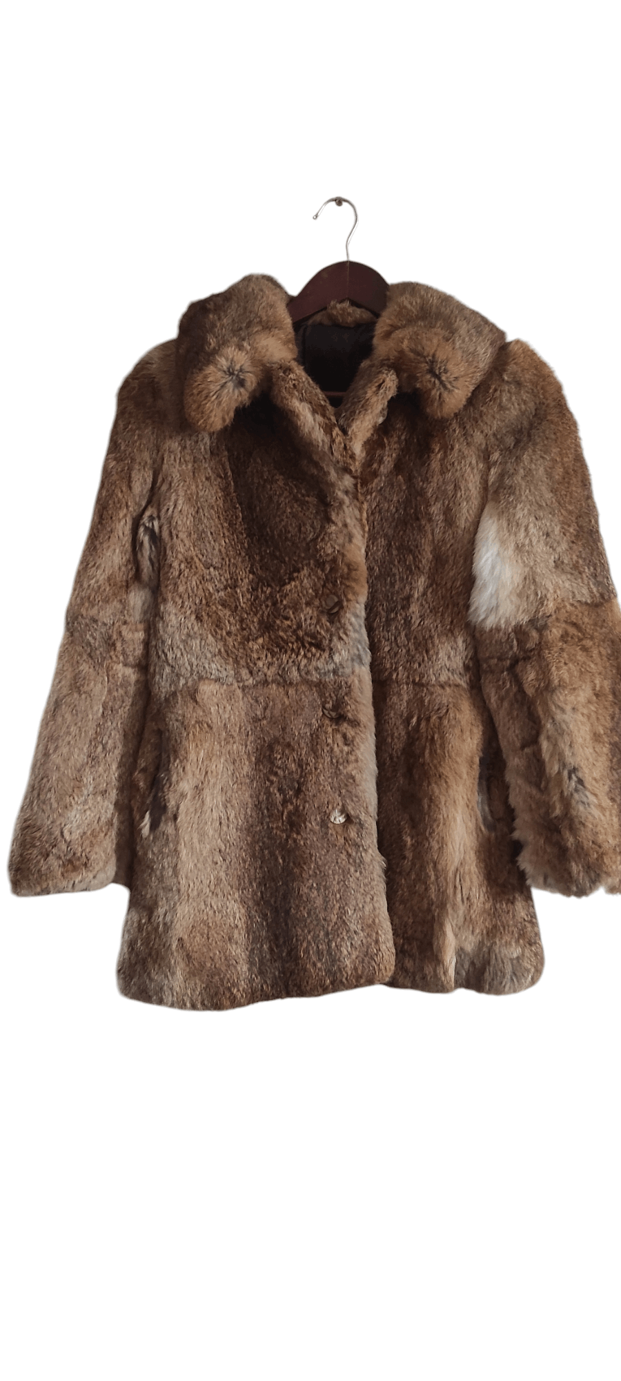Frylane Paris Genuine Real Rabbit Fur Coat Made In France M