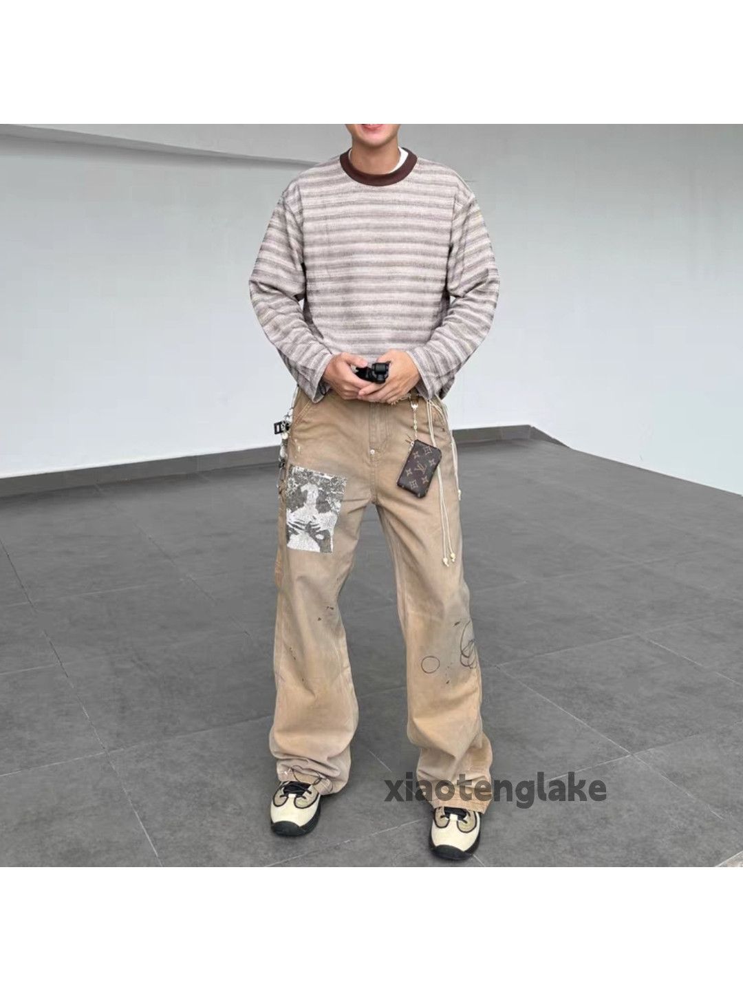 Designer × Japanese Brand × Vintage Washed faded utility rusty unisex patch carpenter pants Size US 33 - 4 Thumbnail