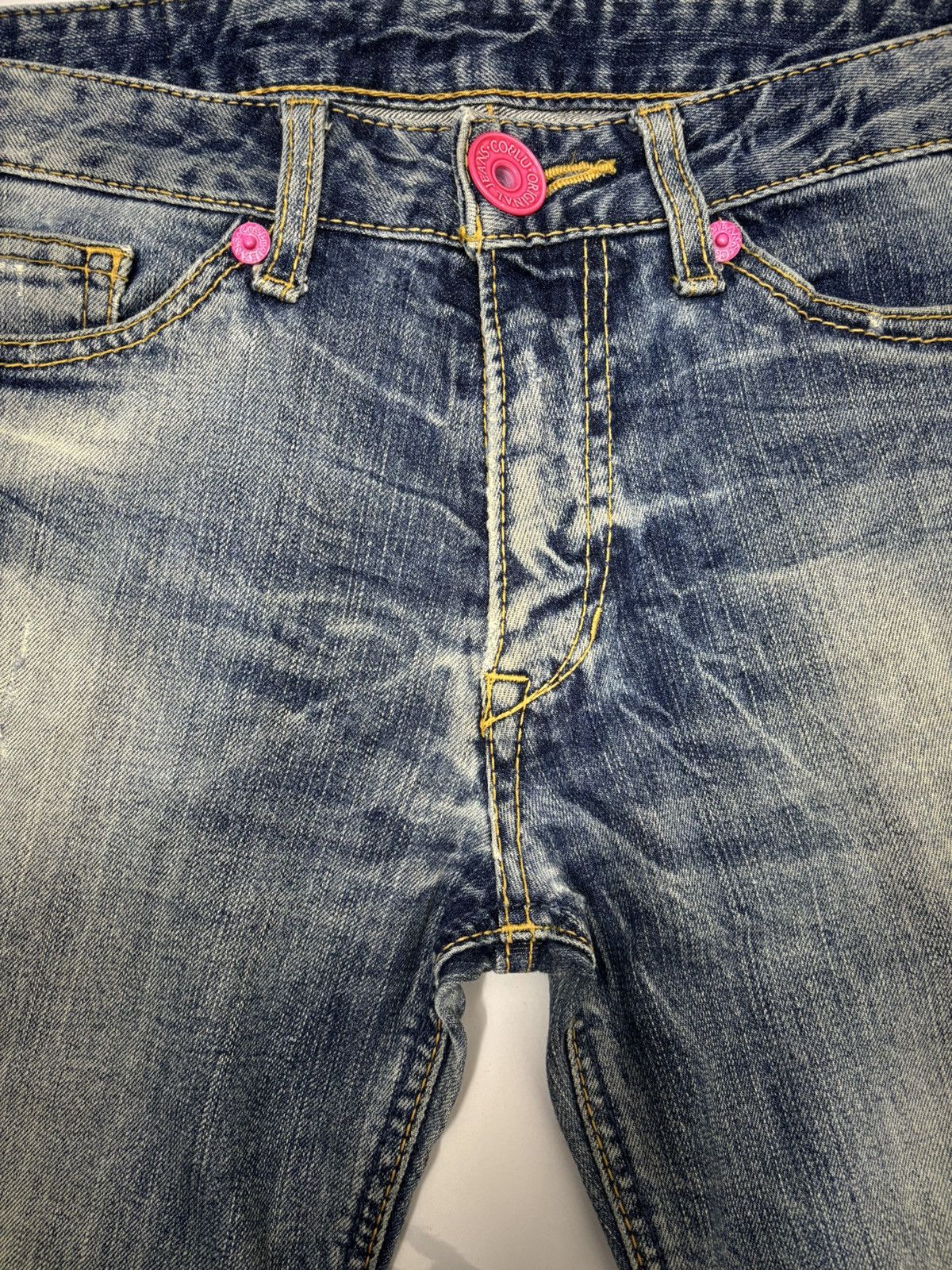 Hysteric Glamour × If Six Was Nine × Japanese Brand Vintage Co&Lu CocoLulu Embroidery Slim Fit Distressed Denim Size 32" / US 10 / IT 46 - 13 Thumbnail