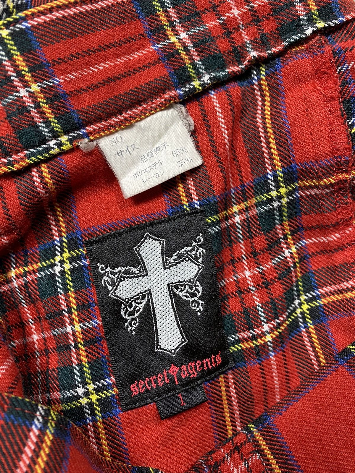 Hysteric Glamour × PPFM Punk Red Tartan Bondage Pant By Secret Agent Size US 28 / EU 44 - 6 Thumbnail