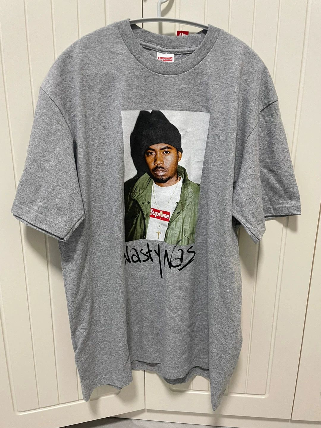 Supreme Supreme Nasty Nas Gray M Short Sleeve Tee New with Tags Size US M / EU 48-50 / 2 - 1 Thumbnail