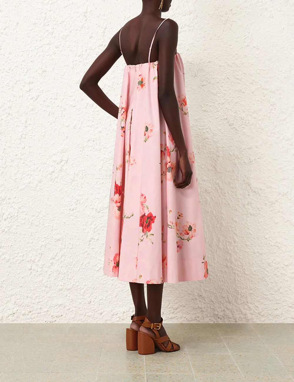 Zimmermann oc11z0525 Lightburst Puff Midi Dress in Multicolor Size L / US 10 / IT 46 - 4 Thumbnail
