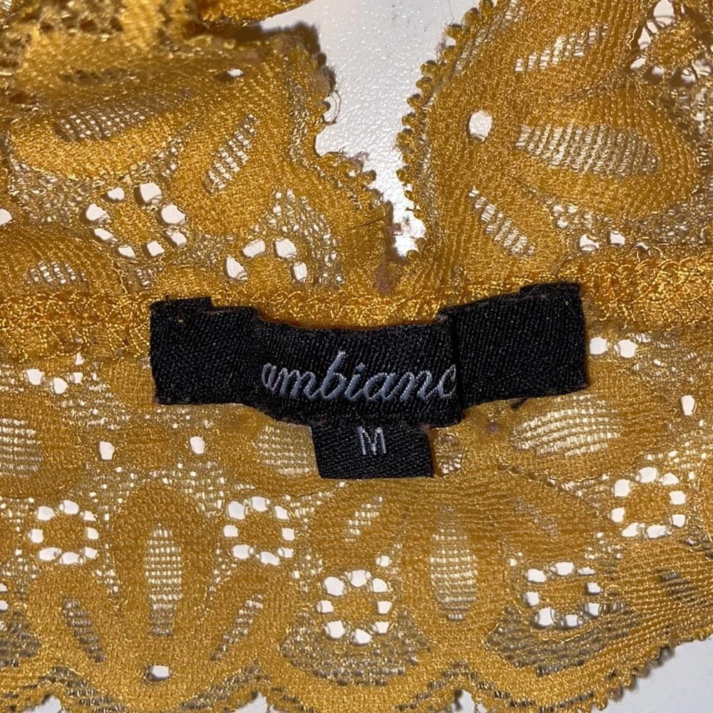 Designer Lace & Sheer Bralette Size Medium Size ONE SIZE - 5 Thumbnail