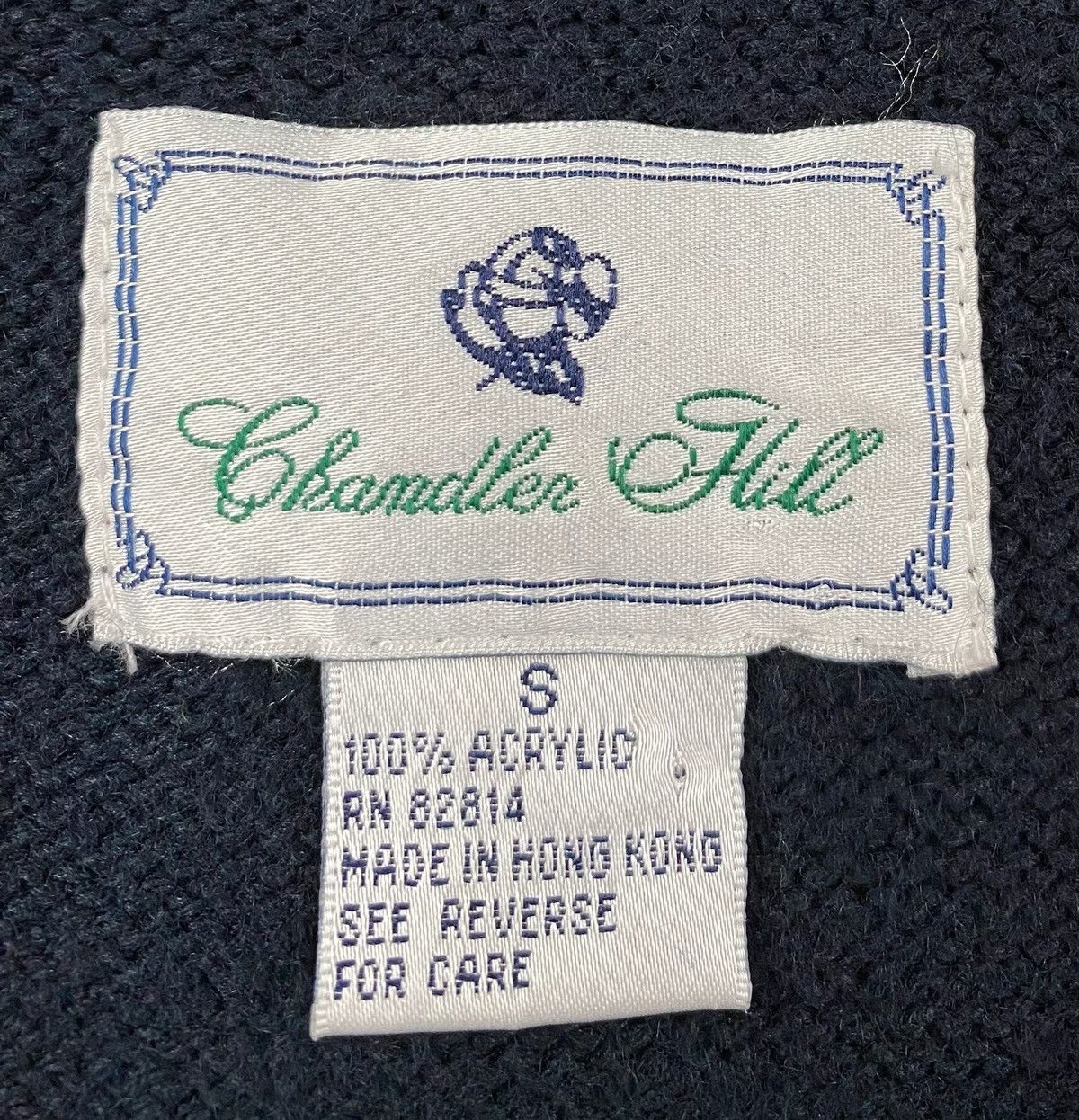 Vintage 90’s Chandler Hill Navy Argyle Button Up Sweater Vest Medium Size M / US 6-8 / IT 42-44 - 4 Thumbnail