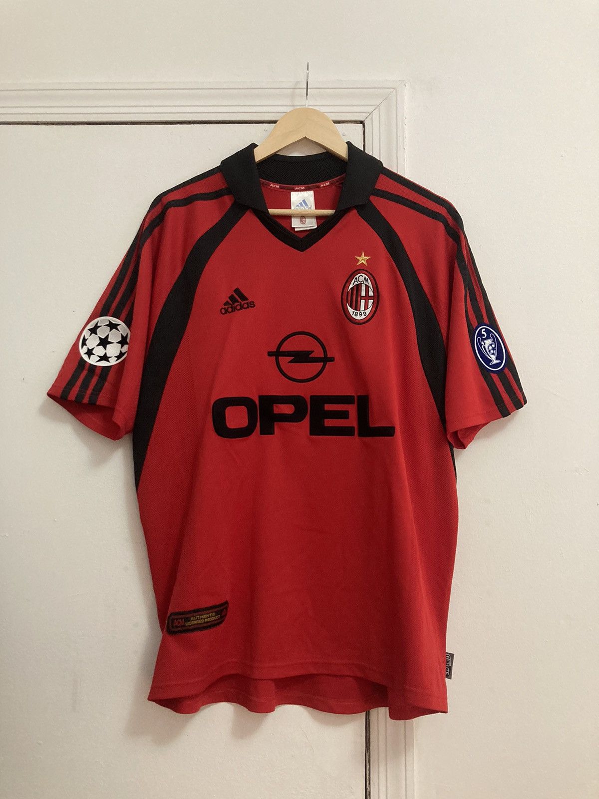 00s adidas ACミラン 2001-2002 3rd AC Milan Adidas 2001/02 Vintage Third Jersey Maldini L Large