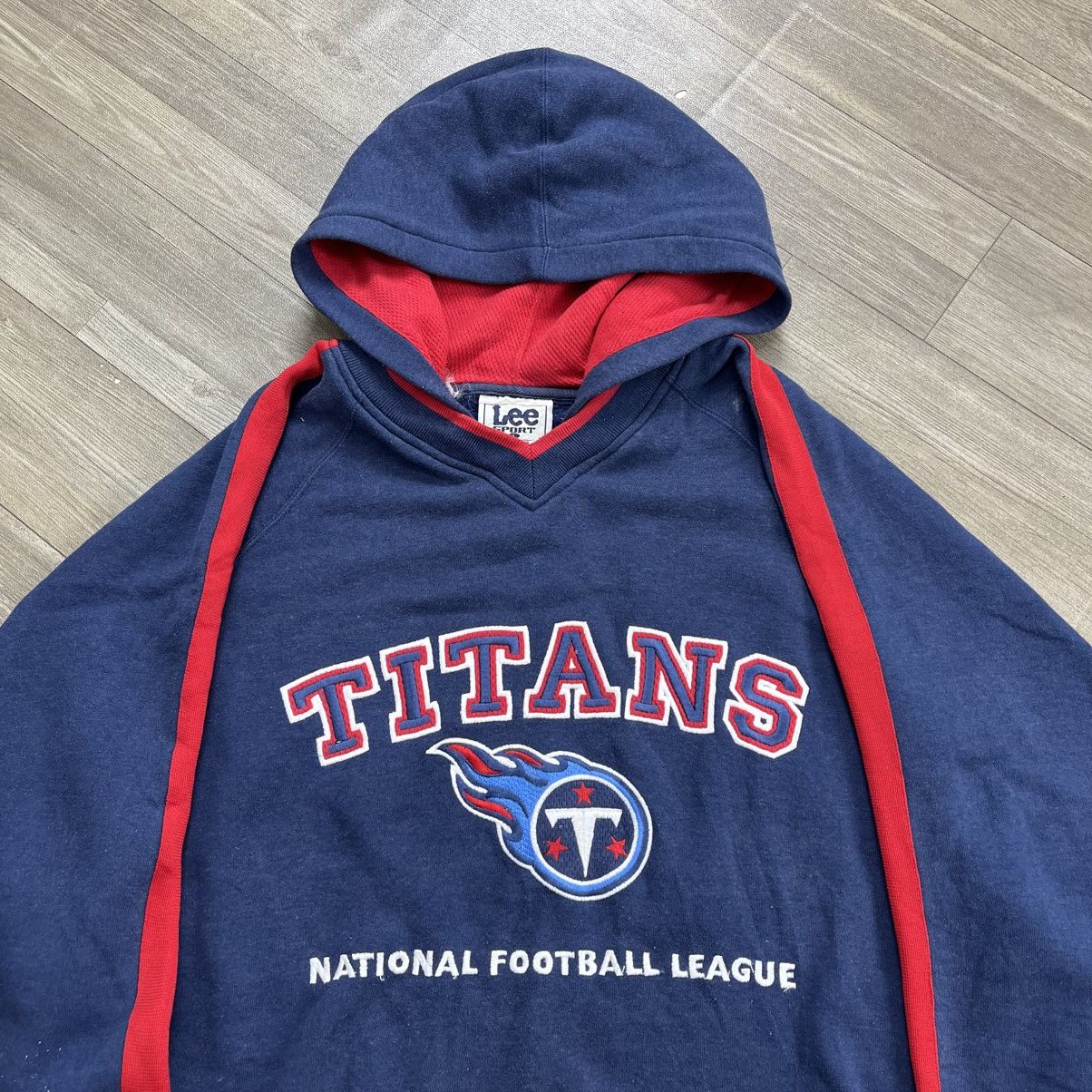 NFL Vintage 90s Tennessee Titans NFL Team X LEE Sport Hoodie Size US L / EU 52-54 / 3 - 3 Thumbnail