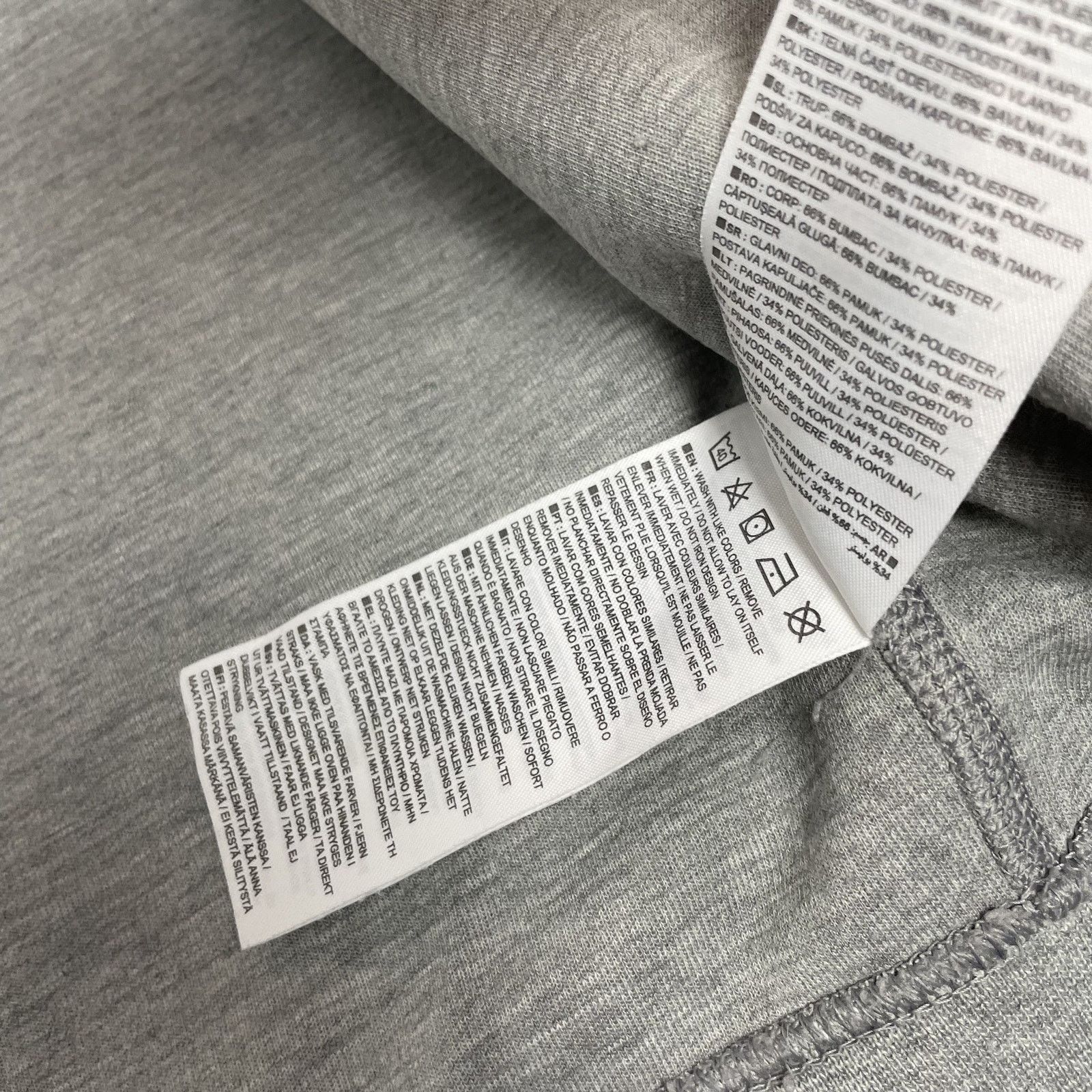 Nike Nike Men's Gray Cotton Long Sleeve Full Zip Hoodie Medium Size US M / EU 48-50 / 2 - 14 Thumbnail