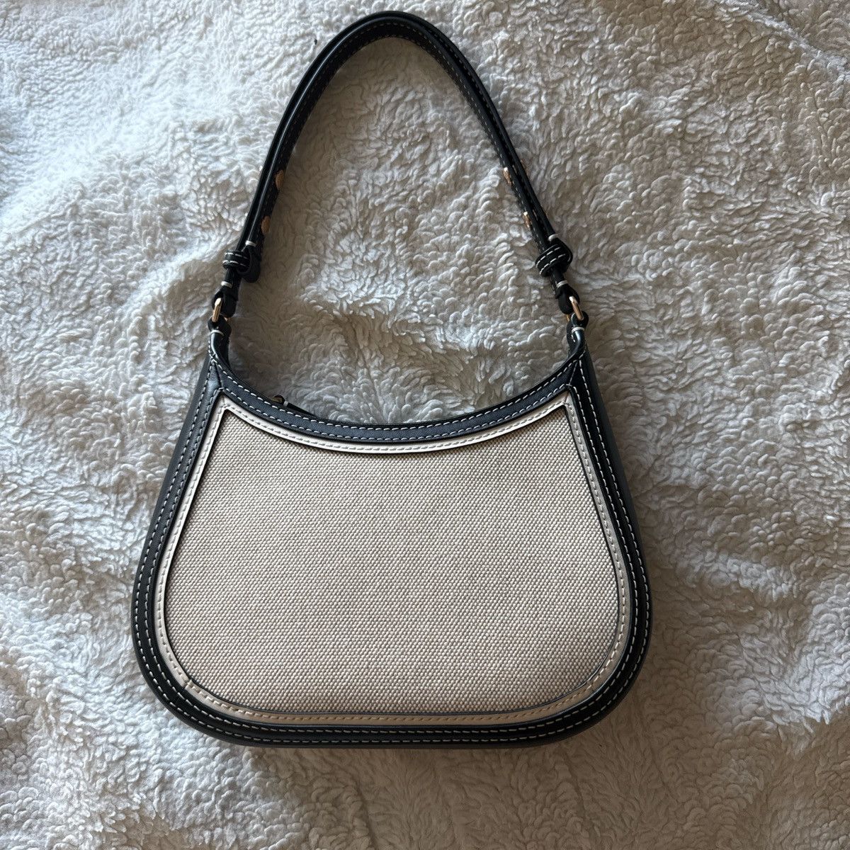 Tory Burch Tory Burch Emerson Canvas black and white shoulder bag. Size ONE SIZE - 2 Thumbnail