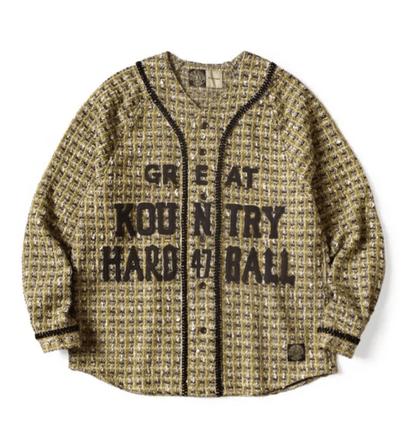 kapital GREAT KOUNTRY Baseball Long Sleeve Shirt