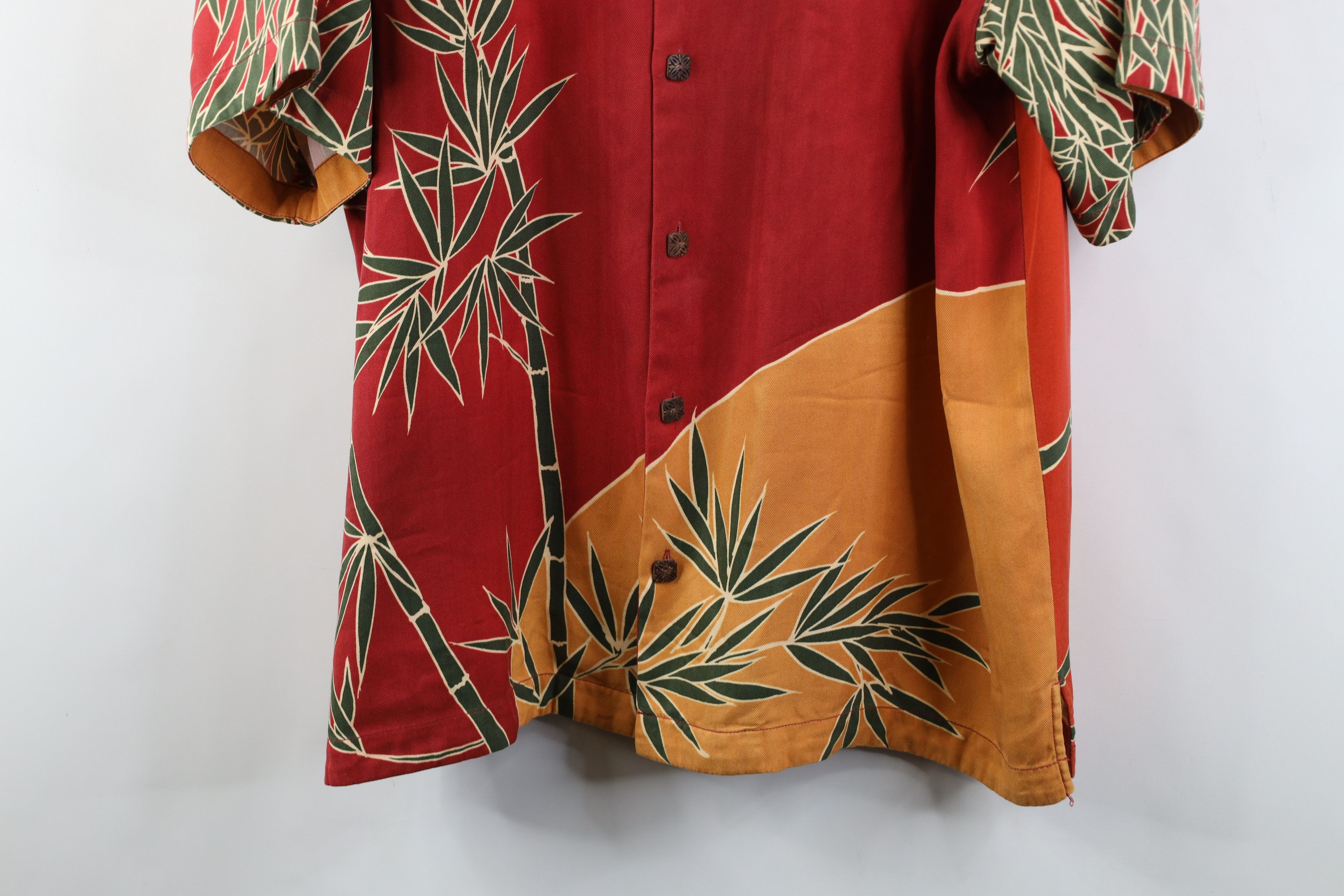 Tommy Bahama Vintage 90s Tommy Bahama Bamboo Looped Collar Button Shirt Size US L / EU 52-54 / 3 - 3 Thumbnail
