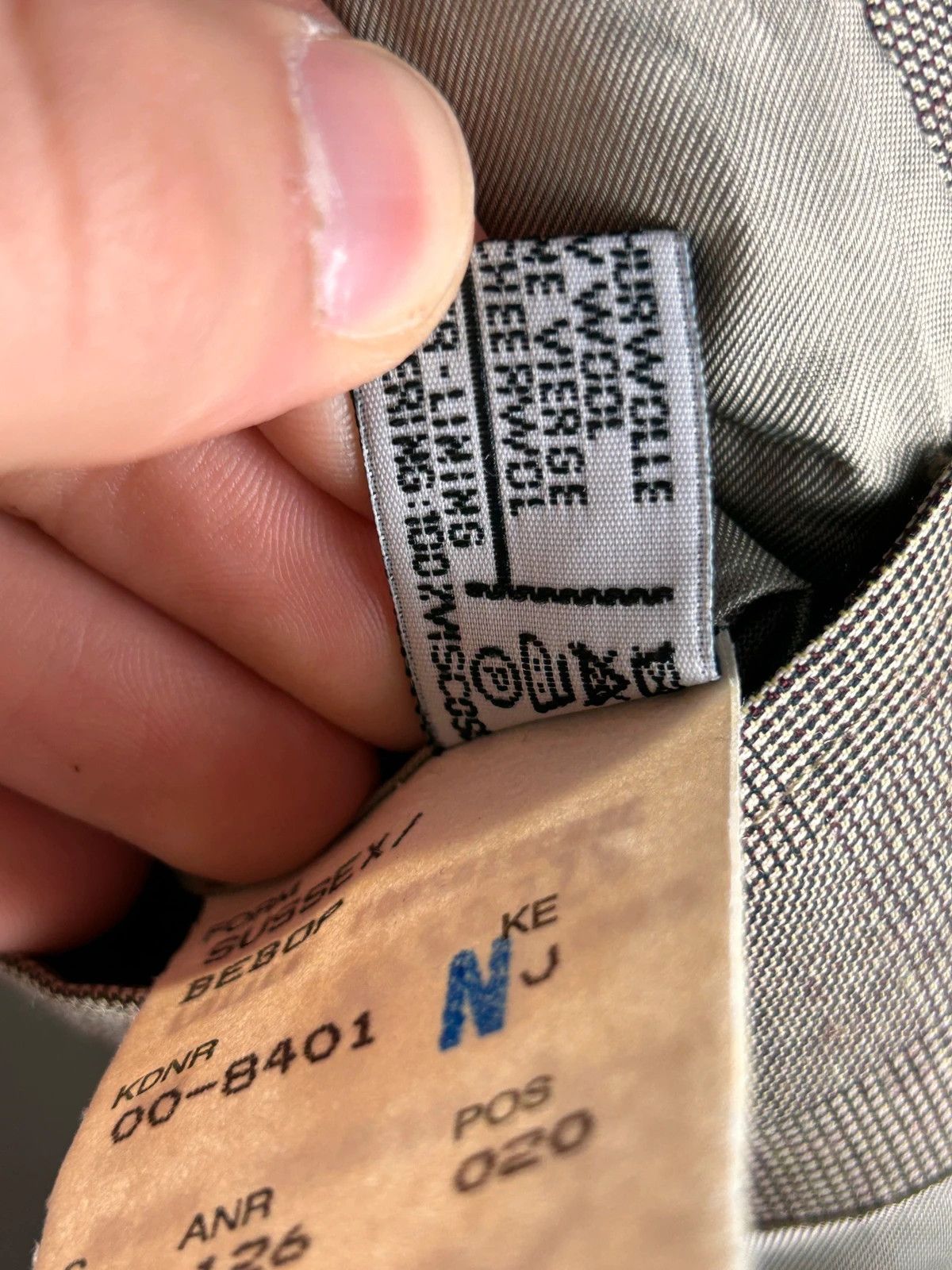 Designer × Hugo Boss Hugo Boss Cashmere woolen beige blazer vintage Size 52L - 9 Thumbnail