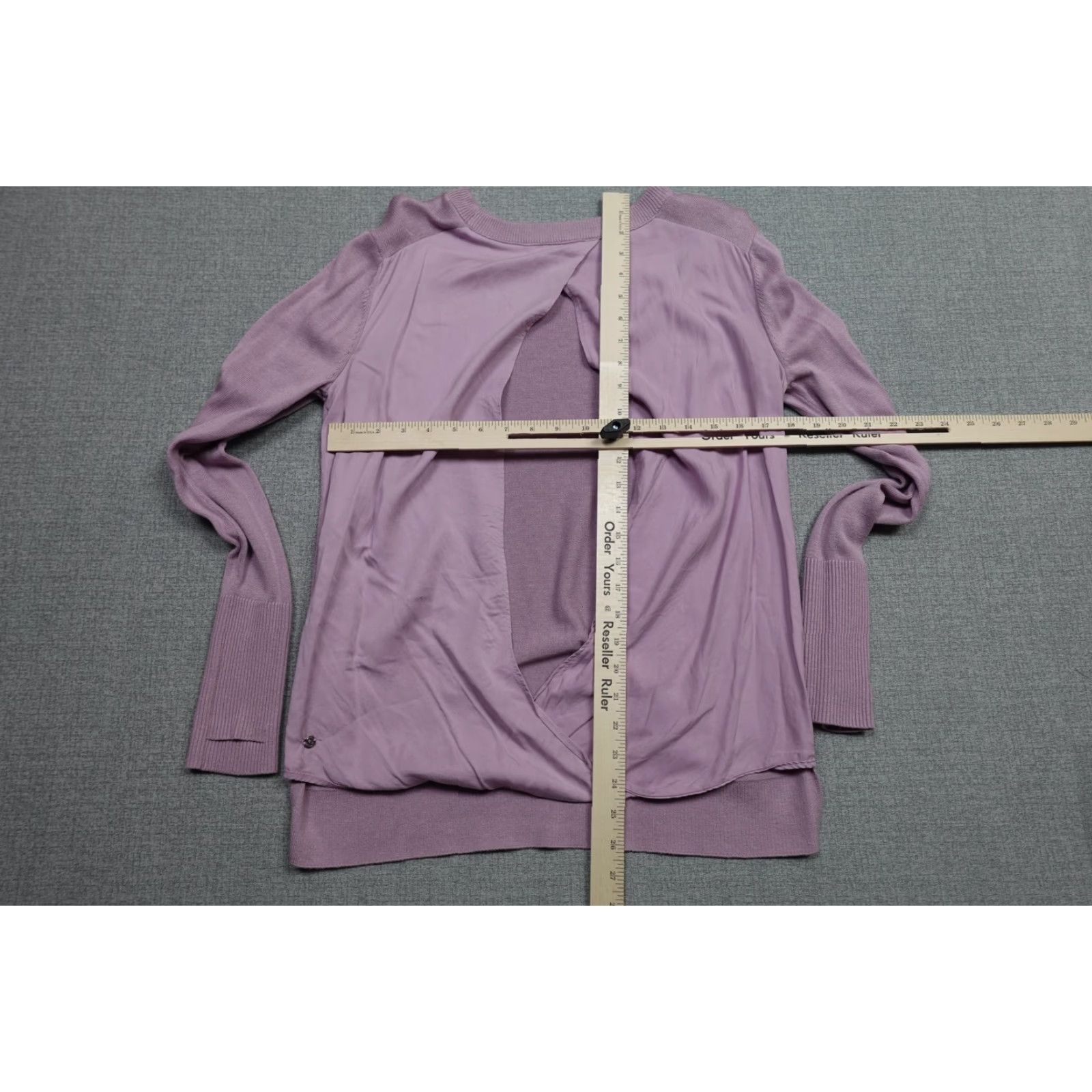 Lululemon Lululemon Knit Sweater Womens Medium Purple Long Sleeve Open Back Draped Soft Size M / US 6-8 / IT 42-44 - 4 Thumbnail