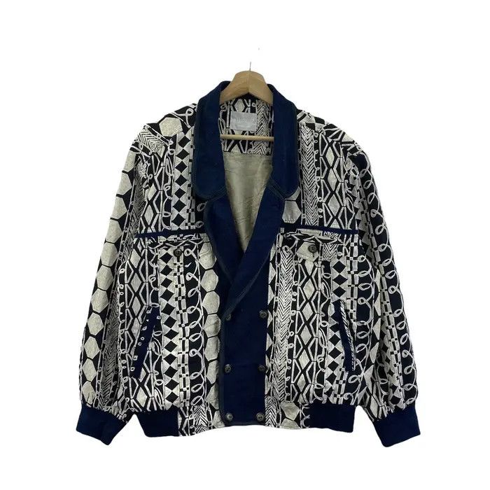 Vintage Vtg 90’ INTERMODA CHARACTER JAPAN Abstract Art Jacket Size XL / US 12-14 / IT 48-50 - 1 Thumbnail