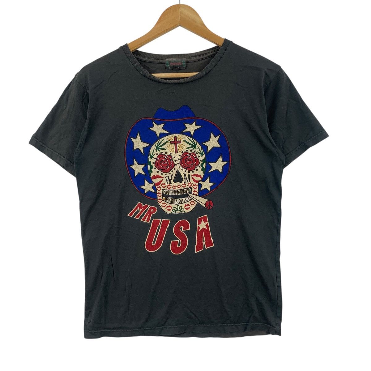 Wacko Maria Vintage WACKO MARIA RUDEES Mr. USA Bones Tee Shirt Top Skull Size M / US 6-8 / IT 42-44 - 4 Thumbnail