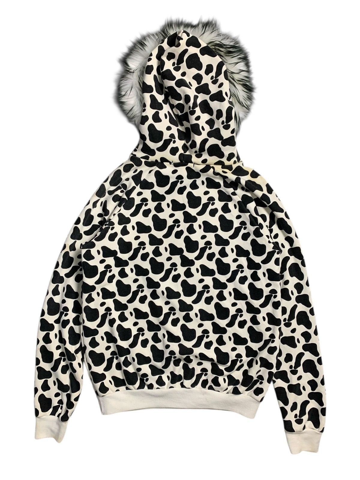 20471120 MOSCHINO COW FUR HOODIE IFSIX LGB HYSTERIC RAF SIMONS STYLE Size US M / EU 48-50 / 2 - 2 Thumbnail