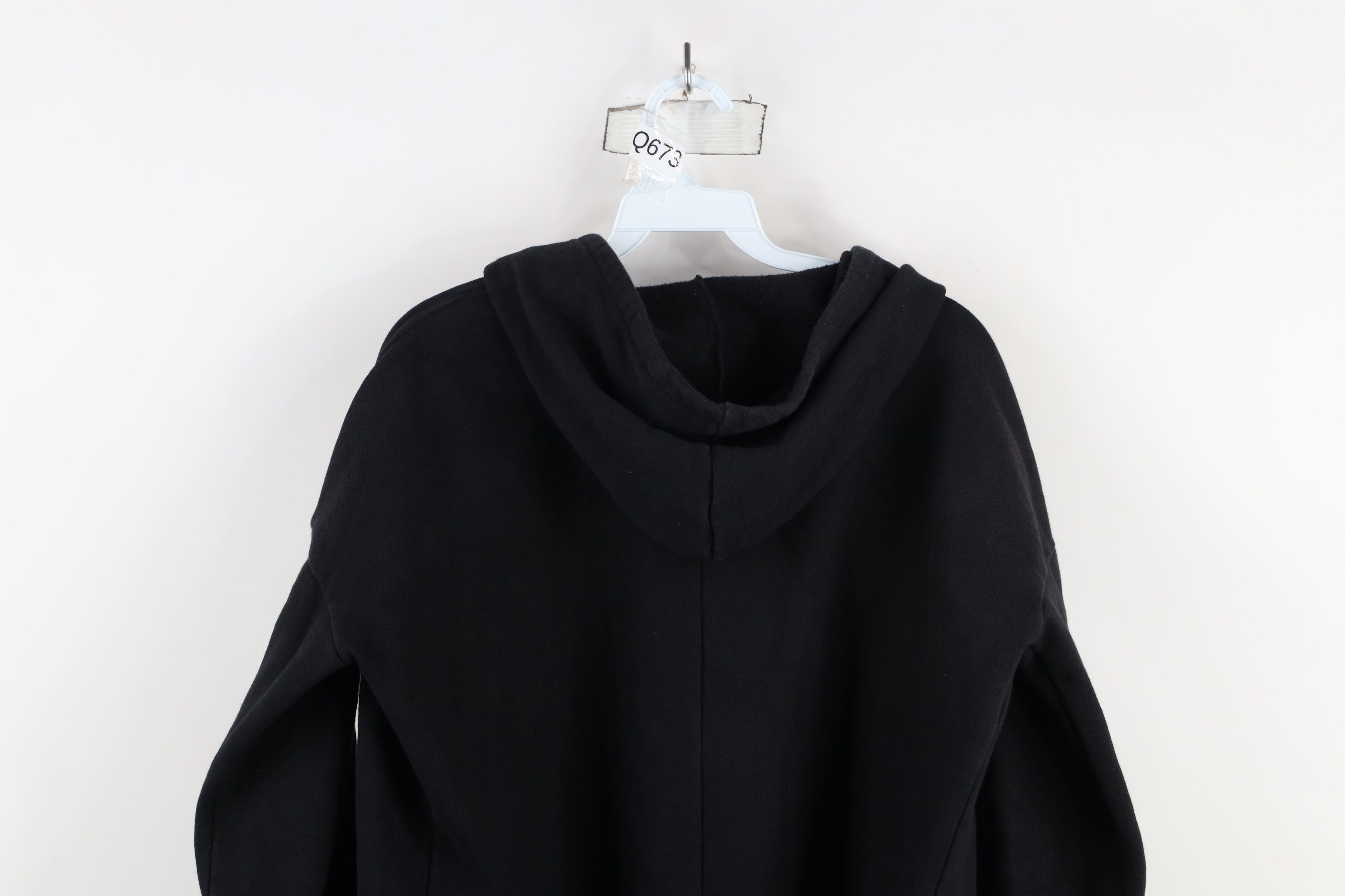 Athleta × Vintage Athleta Faded Prajna Wrap Open Front Hoodie Sweatshirt Black Size S / US 4 / IT 40 - 13 Thumbnail