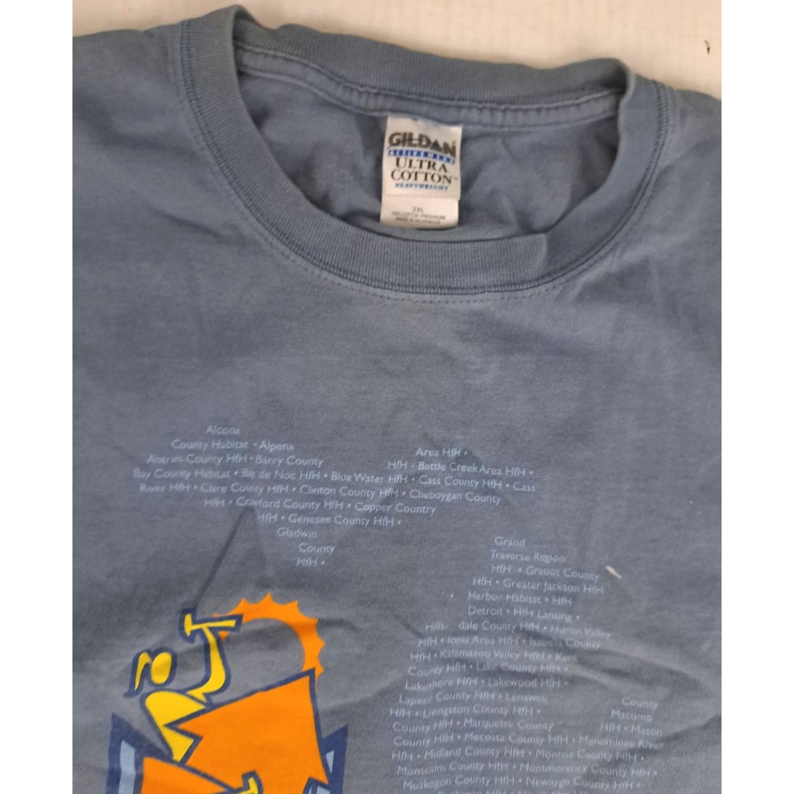 Habitat Vintage Gildan Heavy Cotton Graphic Shirt 2XL - Presidents U.S Size US XXL / EU 58 / 5 - 4 Thumbnail