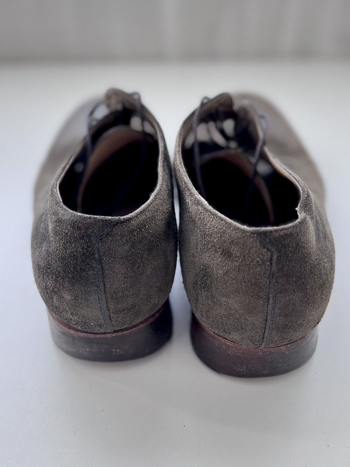 Carpe Diem Mens Carpe Diem Grey/Black leather shoe Size US 11.5 / EU 44-45 - 4 Thumbnail