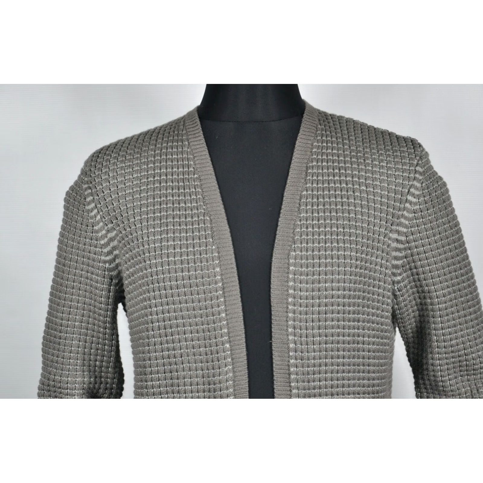 Allsaints All Saints Eydon Open Cardigan Sweater Gray Men's S Cardigan Knit Cotton Slim Classic Shirt? Size US S / EU 44-46 / 1 - 6 Thumbnail