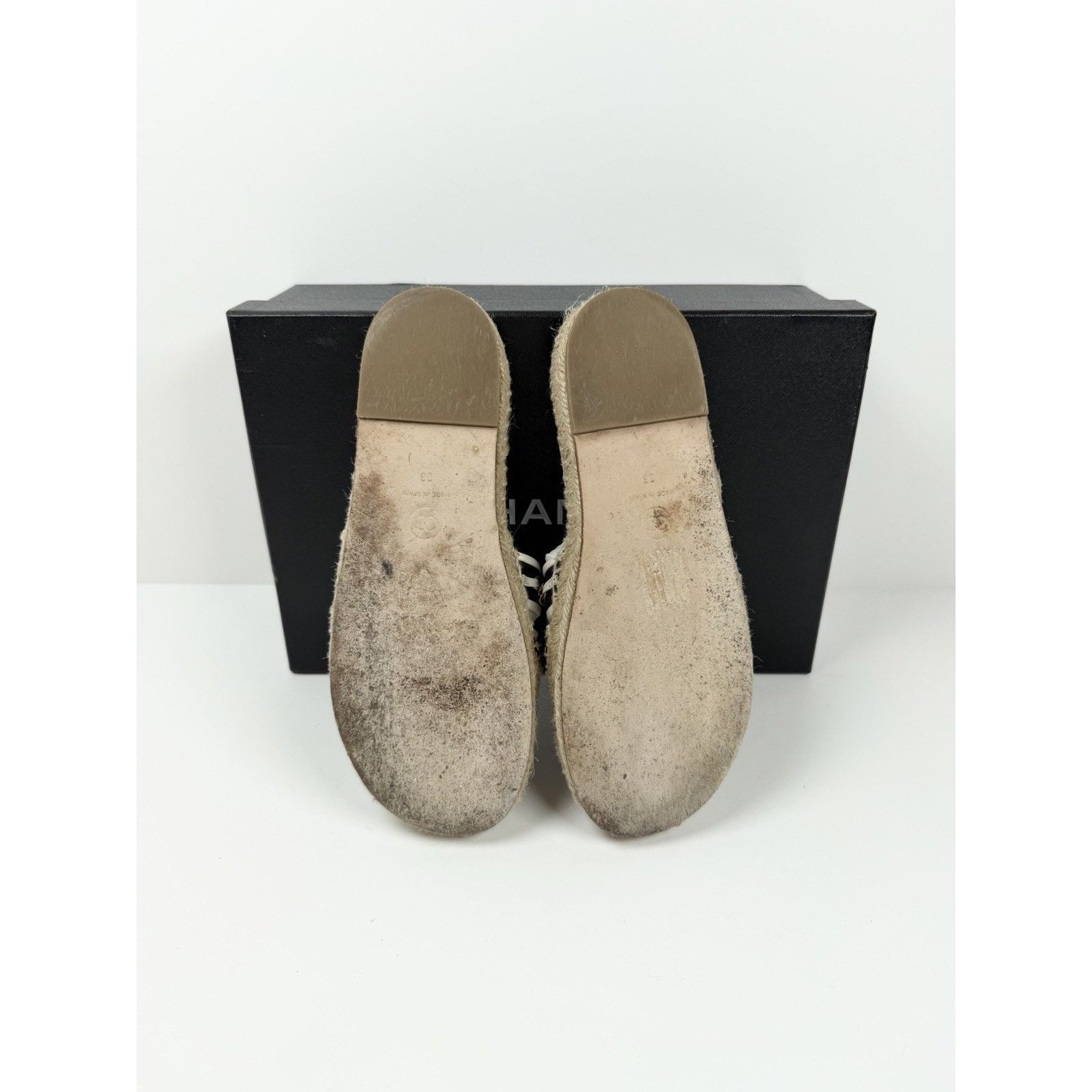 Chanel Size 36EU/6W - Chanel Chain Link Leather Espadrilles Size US 6 / IT 36 - 8 Thumbnail