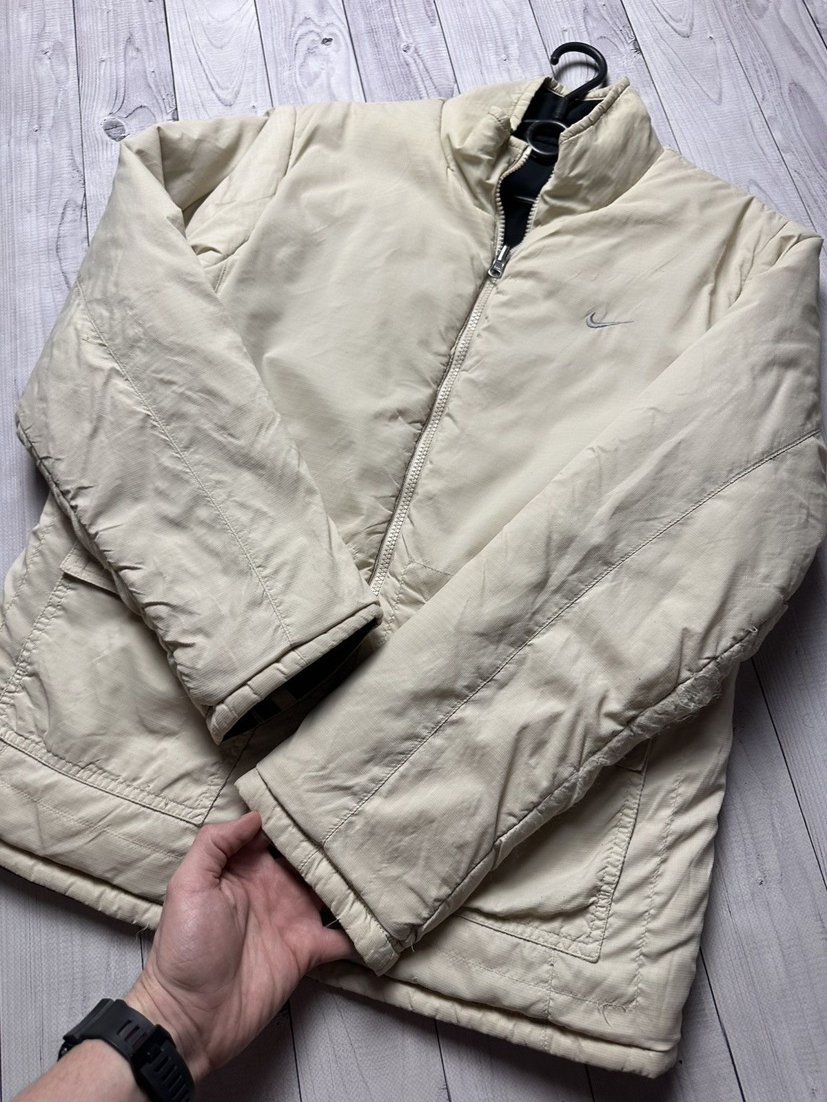 Nike × Vintage Vintage Nike logo jacket reversible size S rare Size US S / EU 44-46 / 1 - 11 Thumbnail