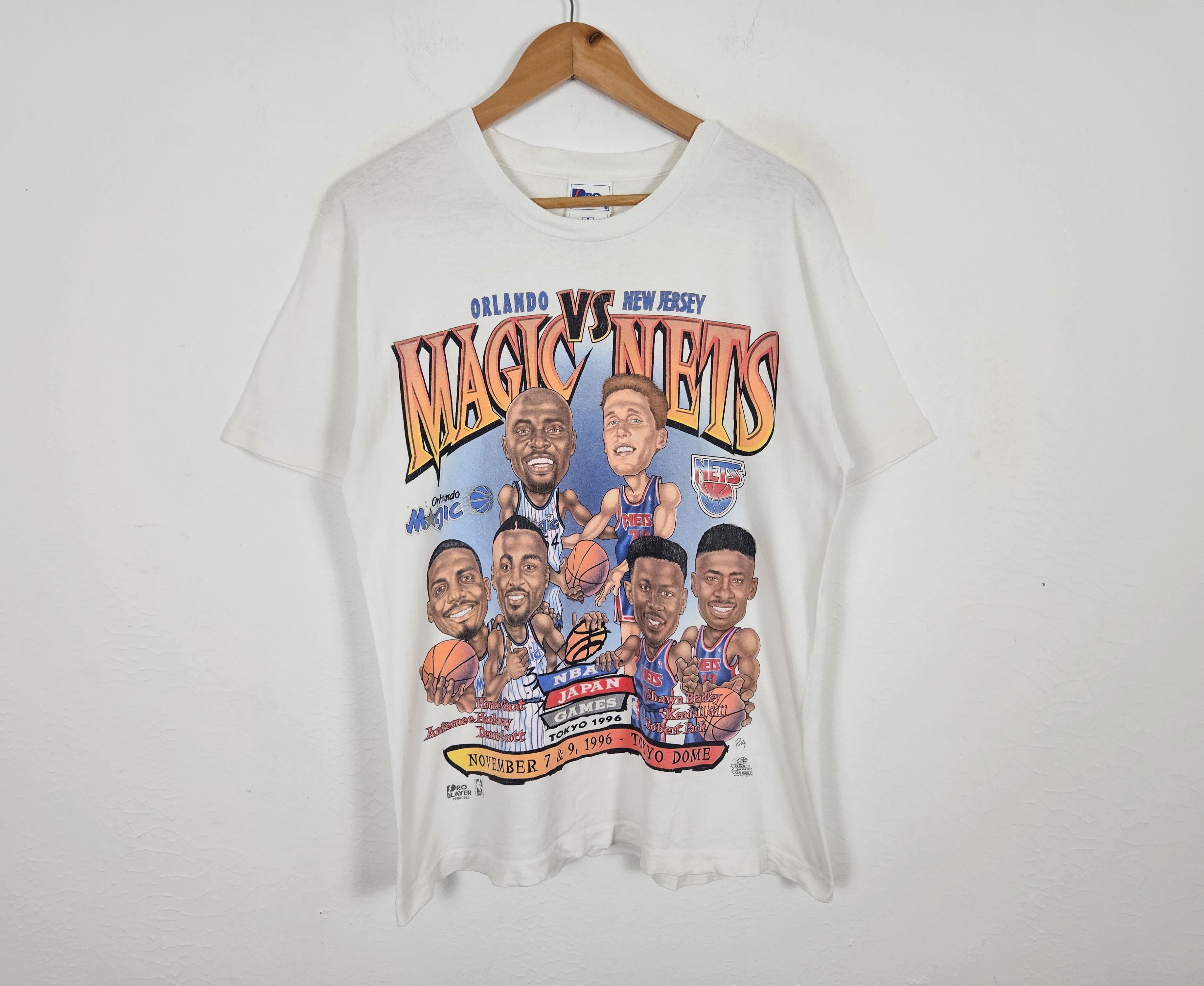 NBA Vintage Orlando Magic vs New Jersey Nets 1996 NBA Raptees Size US M / EU 48-50 / 2 - 2 Thumbnail