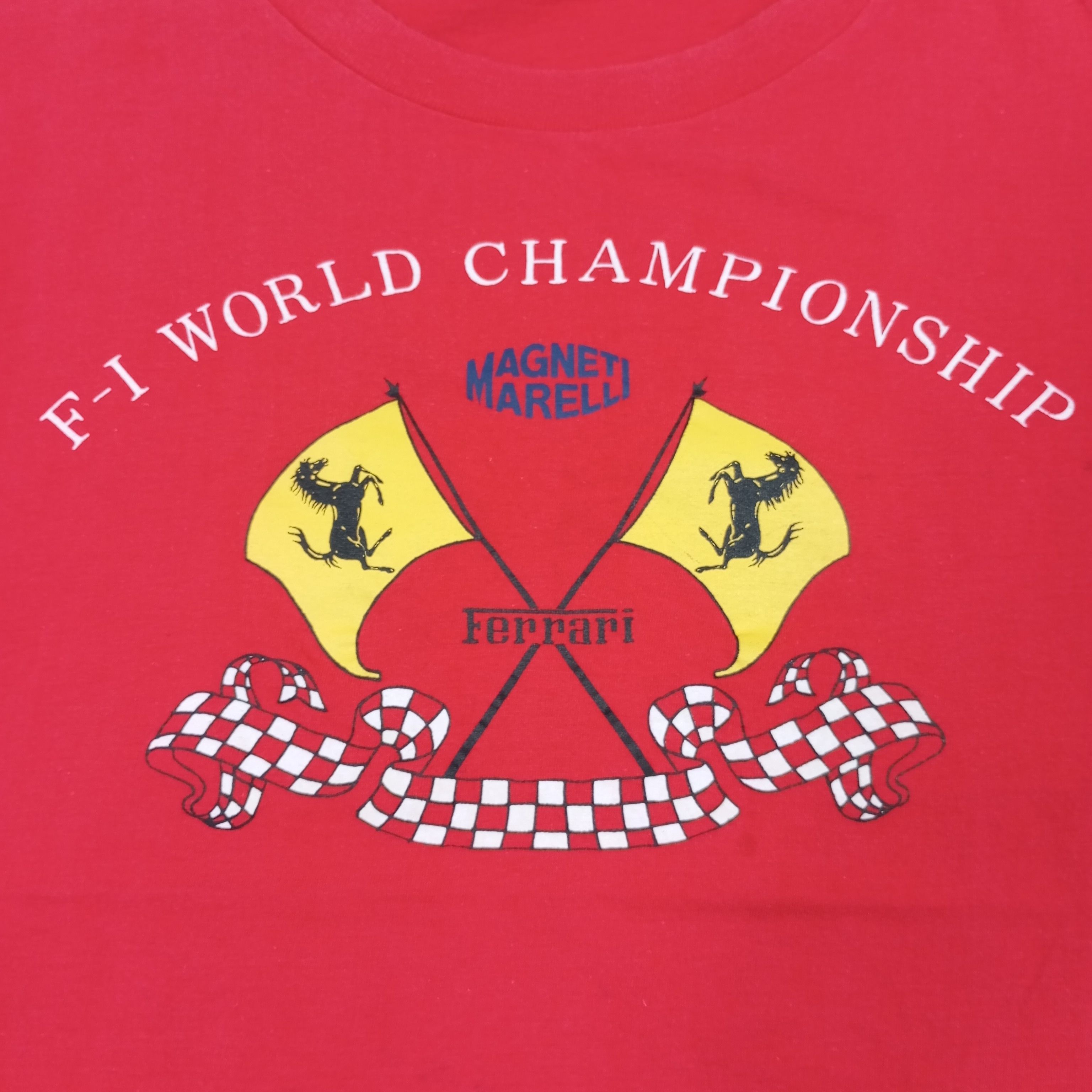 Ferrari × Vintage Ferrari Magneti Marelli F1 World Championship Vintage Tshirt Size US L / EU 52-54 / 3 - 2 Thumbnail